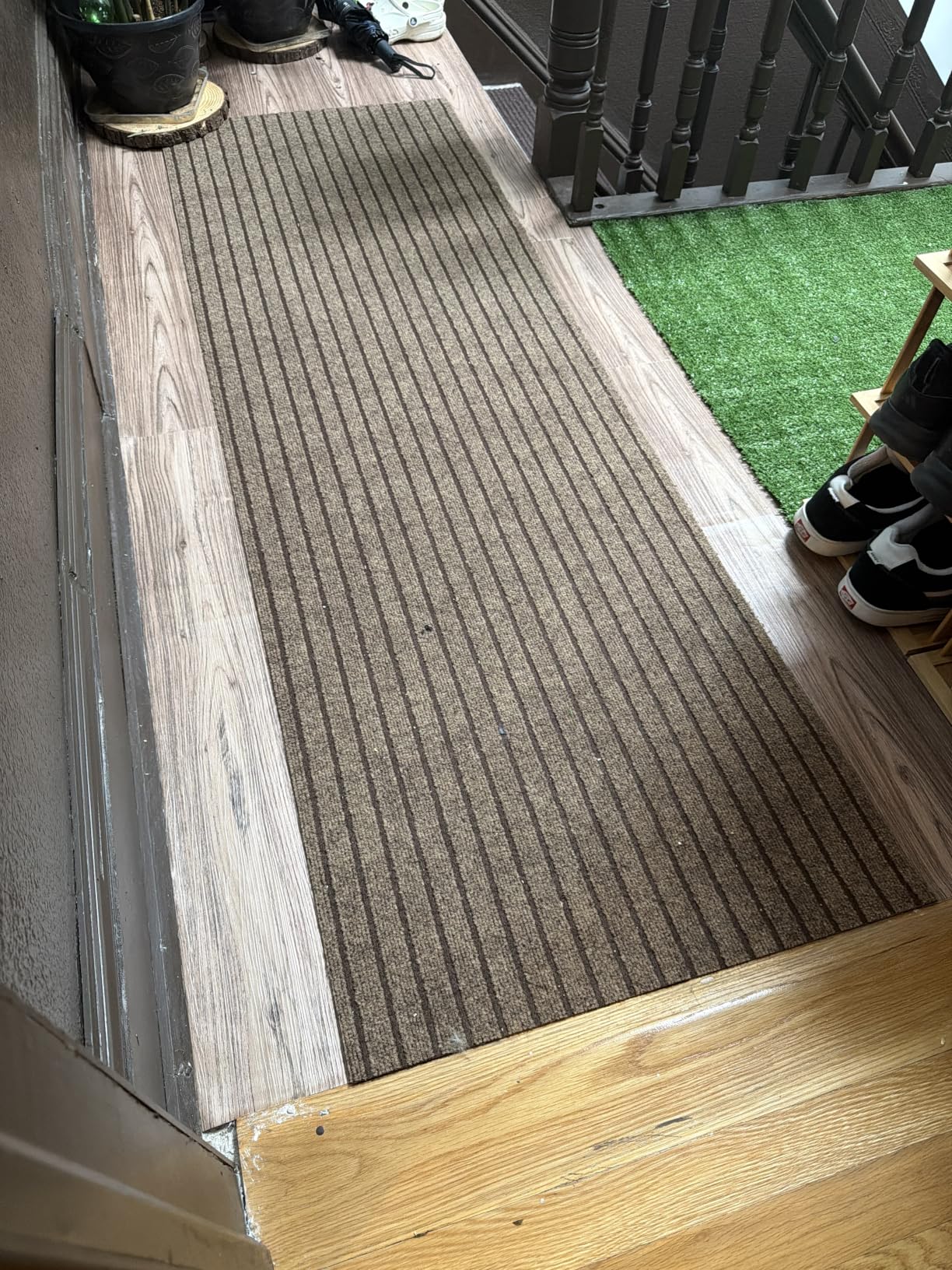 Lareko Peel and Stick Floor Tile, Waterproof Vinyl Plank Flooring | 72-Pack 108 Sq.Ft, Self-Adhesive Laminate Vinyl Tiles, Realistic Wood Grain for DIY Bathroom, Laundry Room & Rental Upgrades customer photo 2