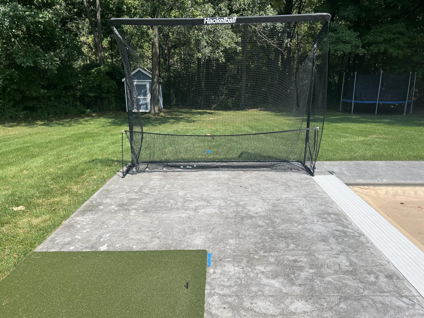 Haokelball Golf Practice Net 10x8FT Driving Hitting Net & Simulator Cage customer photo 1