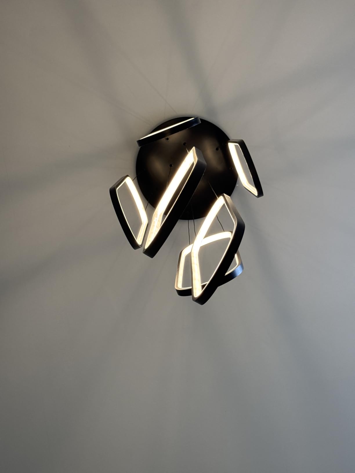 Modern LED Chandeliers for Foyer Entryway High Ceiling Long Staircase Chandeliers Dimmable Dimmable Flush Mount High Villa Foyer 2700k-6000k customer photo 1