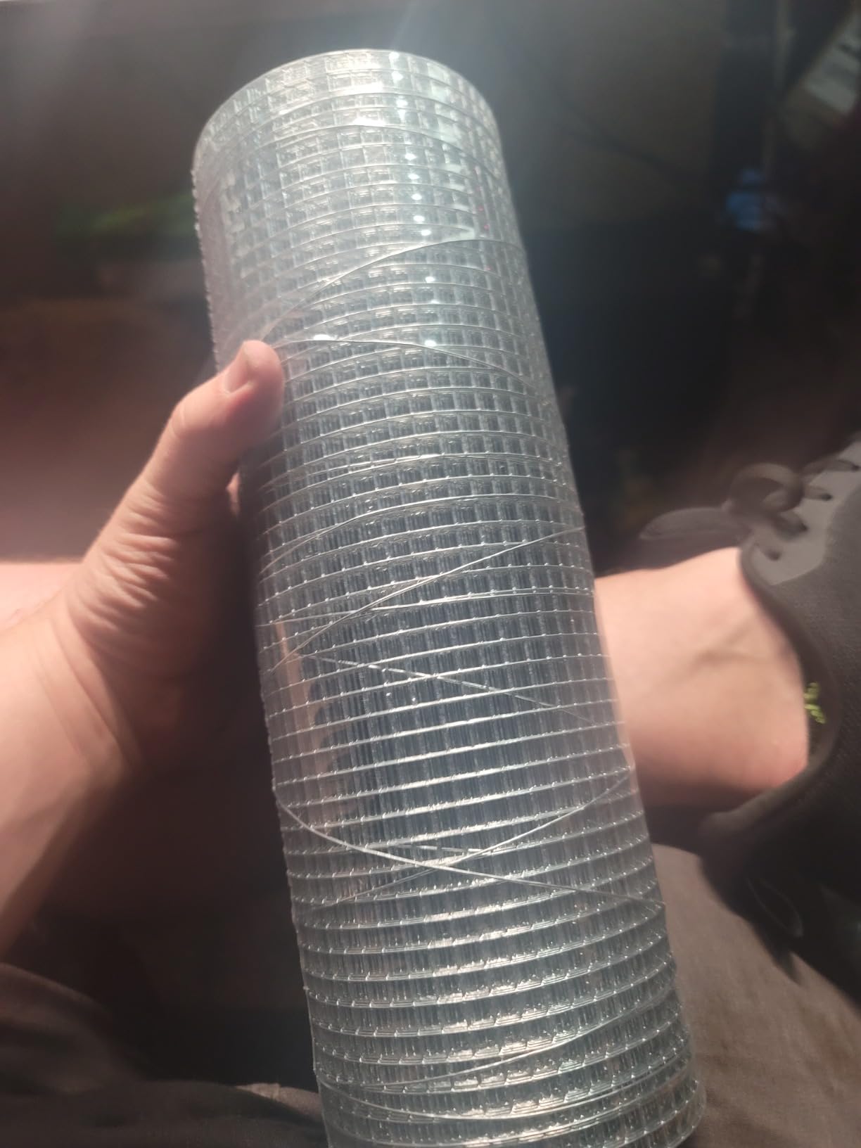 Black PVC Coated Welded Wire Fencing, 72in High x 50ft Long, 2 inch x 4 inch 14GA 2/3/4/5/6 Ft Tall Welded Wire Fence Rolls, Black Metal Garden Fence Wire Roll Garden Fencing for Yard customer photo 1