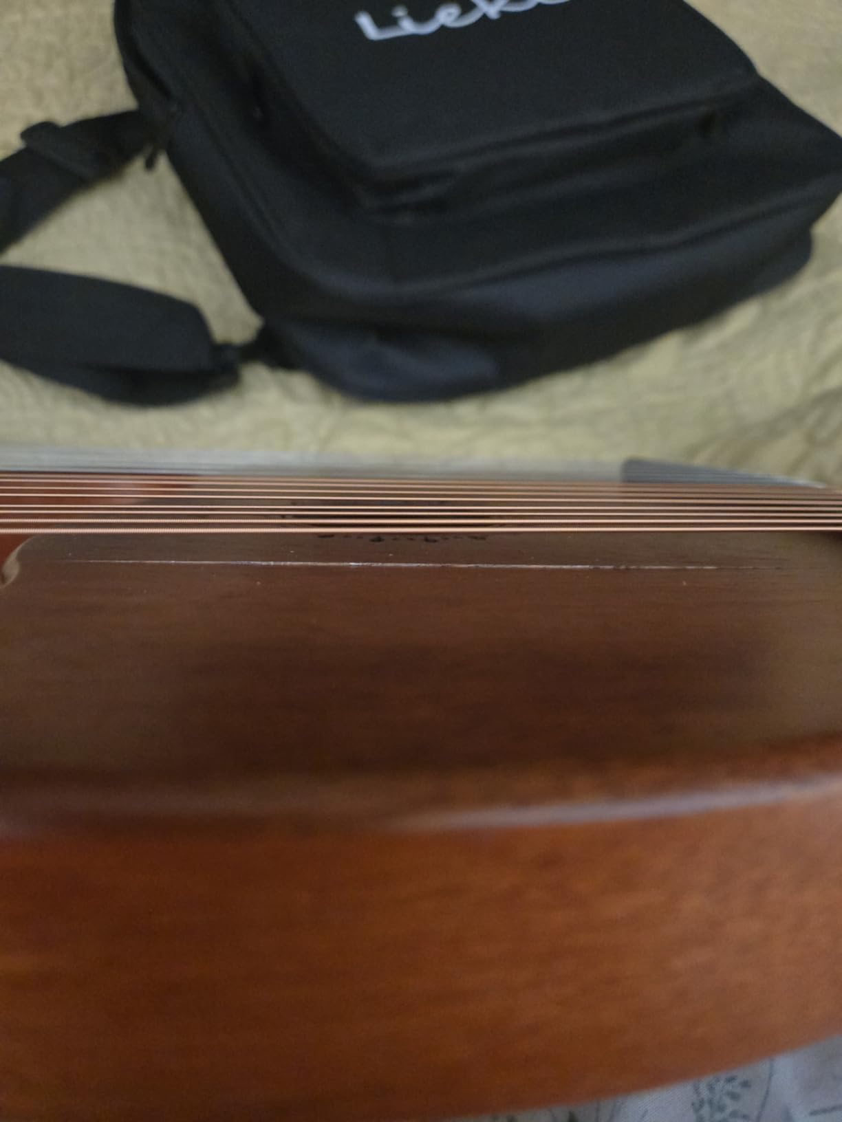 LIEKE 7 String Lyre Harp Instrument for Beginner Adults | Mahogany Body,Bone Saddle,Includes Tuning Wrench,Metal Strings,Bag, for Practice & Performance,Yoga Meditation Relaxation customer photo 1