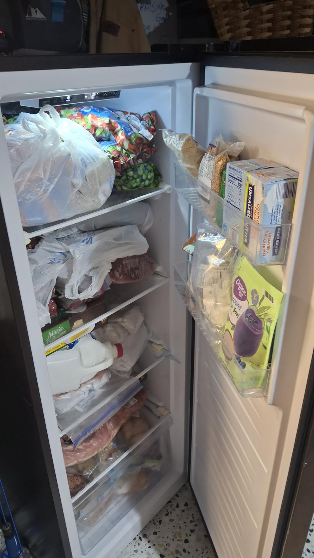 BLACK+DECKER 11 Cu. Ft. Convertible Freezer Refrigerator, BUC1100XS | Upright Fridge with Glass Shelves, Reversible Door, Garage Ready Freezer, ENERGY STAR rated, Frost Free customer photo 1