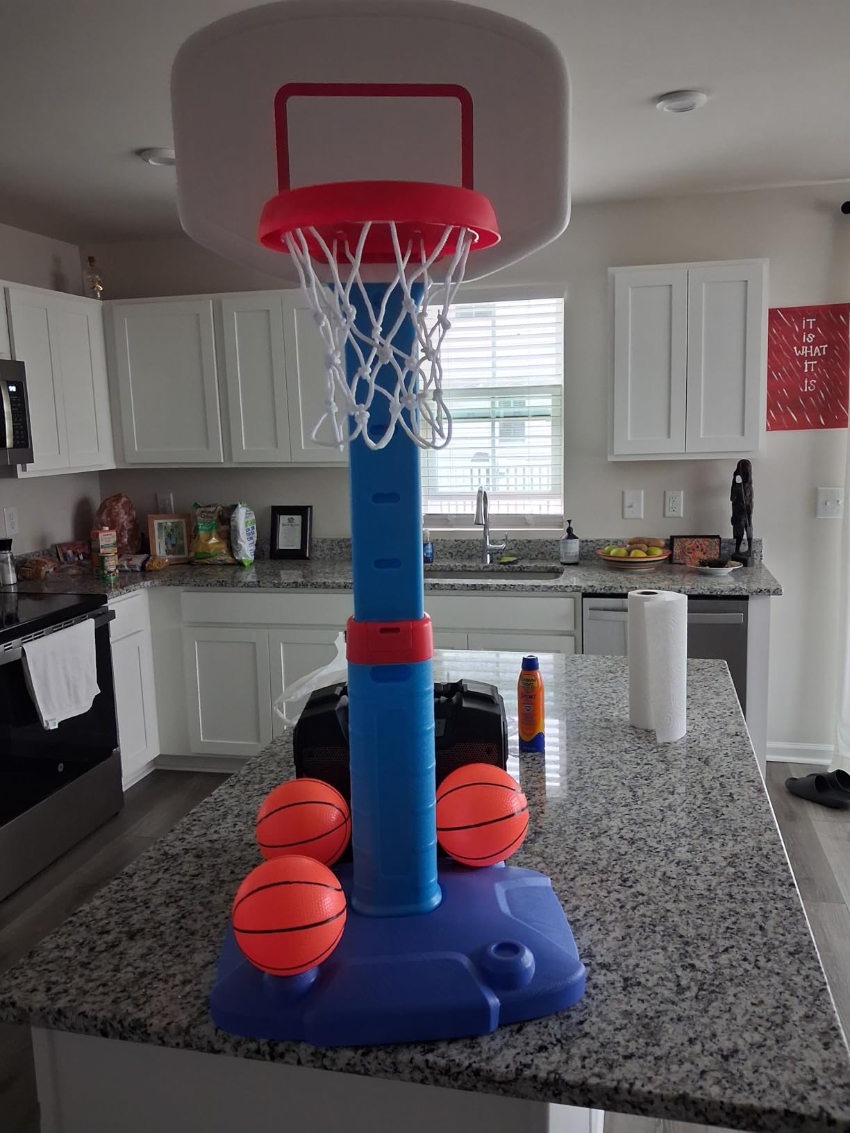 Toddler Basketball Hoop Indoor for Age 1-3, Adjustable Kids Basketball Hoops, Mini Basketball Hoop with 3 Balls for Outdoor Poolside, Birthday Christmas Sport Toys Gift for Baby Boys Girls Age 1 2 3 4 customer photo 2
