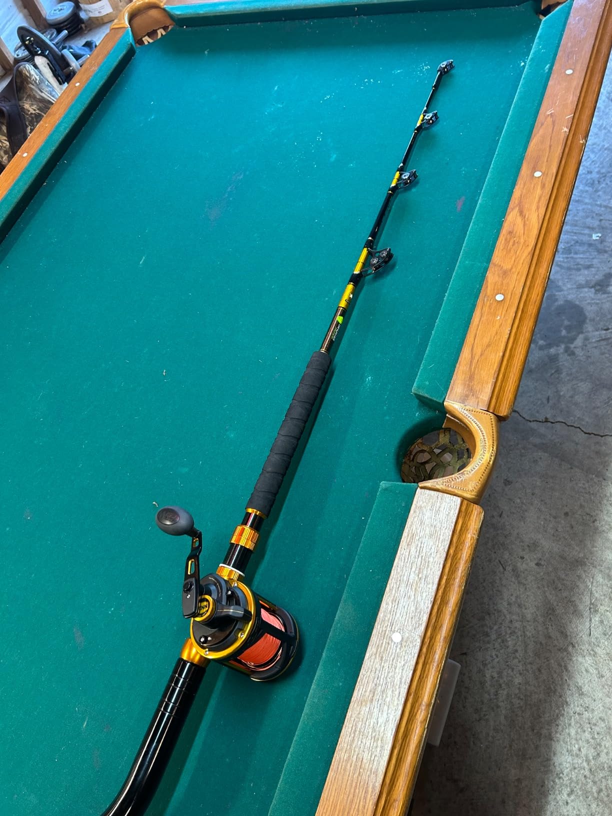Offshore Trolling Rod Saltwater Big Game Boat Fishing Rod Heavy Duty Roller Rod customer photo 2