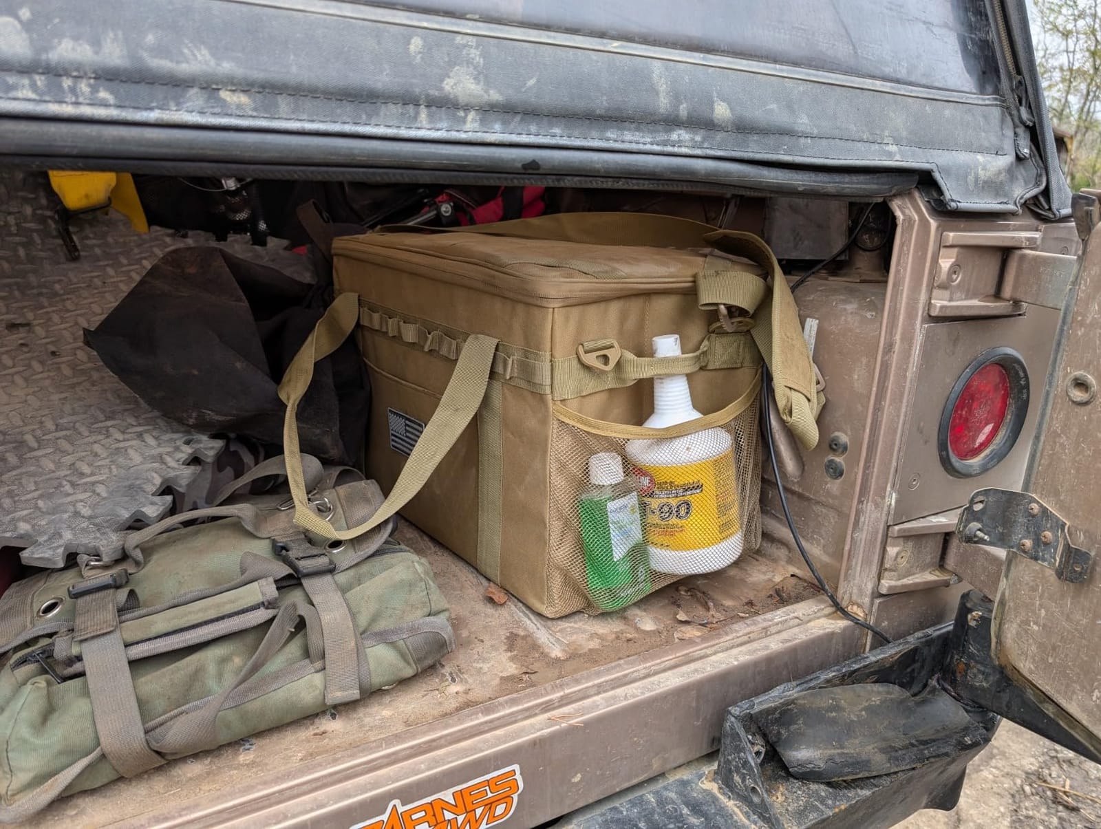 Tactical Camping Storage Bag Utility Tote Bag Camping Kitchen Organizer with Axe Holder & Shoulder Strap customer photo 1