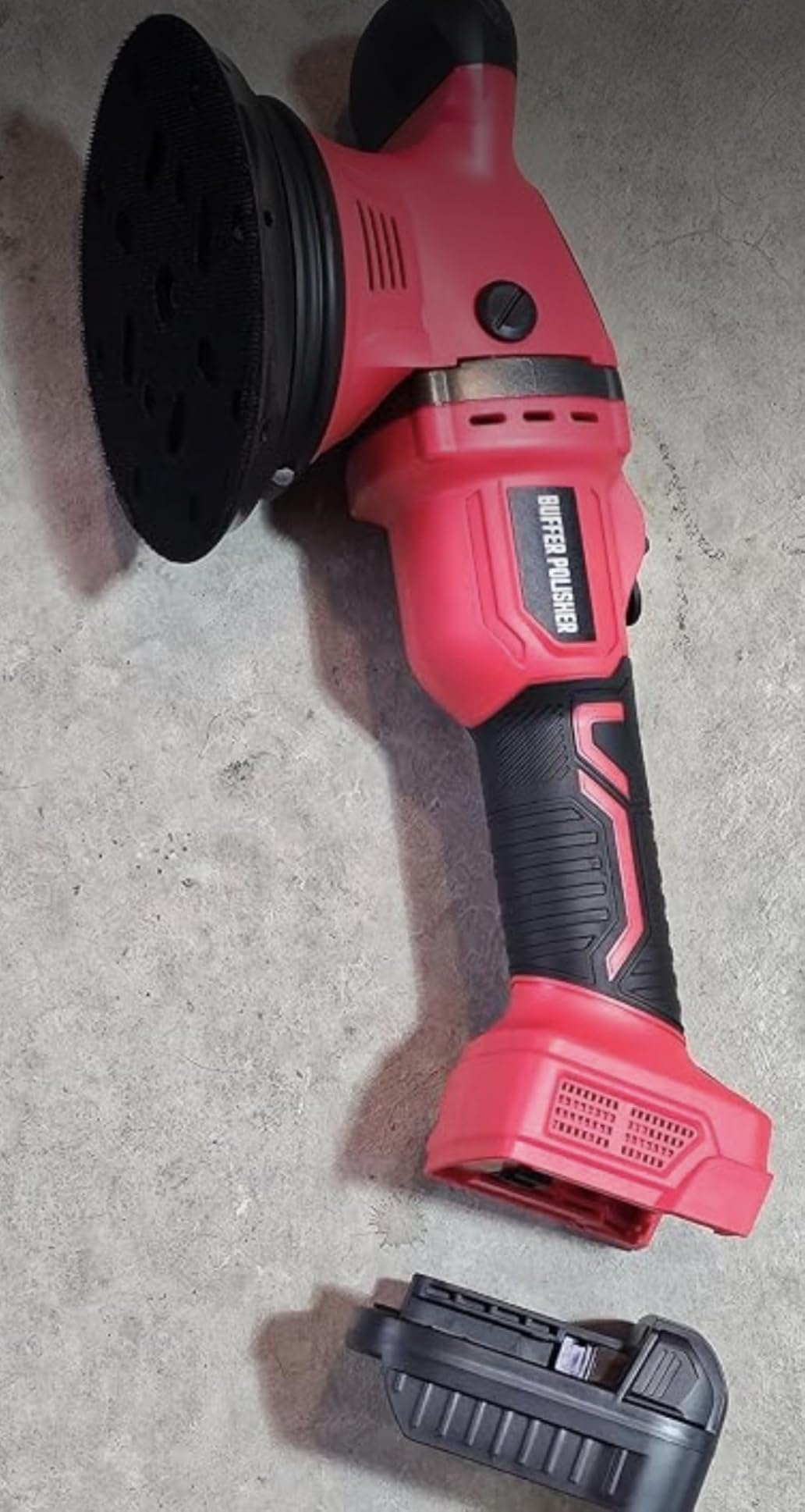 VERVEWAVE Cordless Buffer Polisher Kit for Dewalt 20V Battery (No Battery), 6-Inch Orbital Car Polisher Variable Speed 1800-5500 RPM, 17PCS Polishing Accessories, for Car Polishing/Waxing (Tool Only) customer photo 1