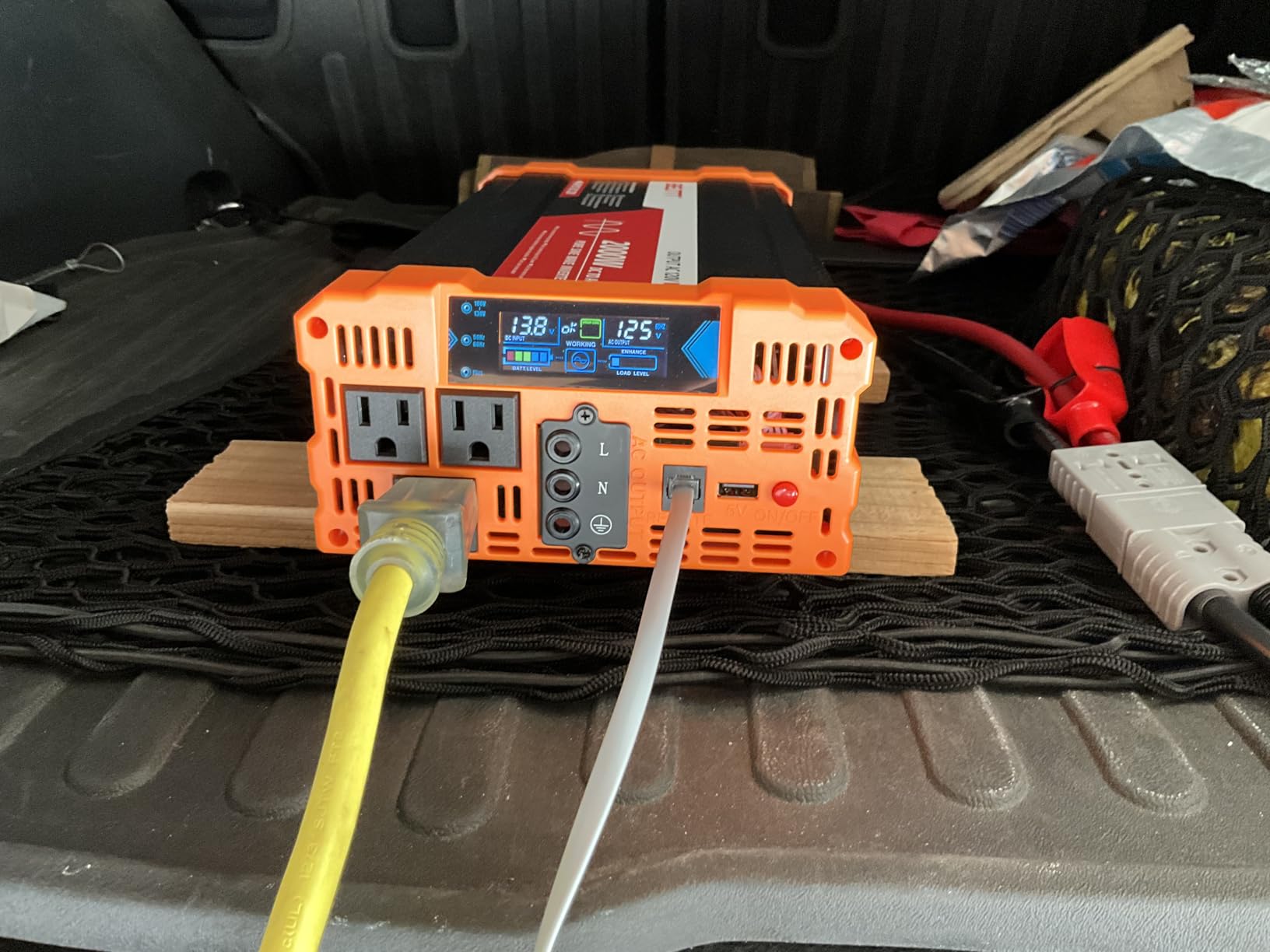 BELTTT 2000W Pure Sine Wave Inverter 12V DC to 120V AC, 4000W Surge customer photo 2