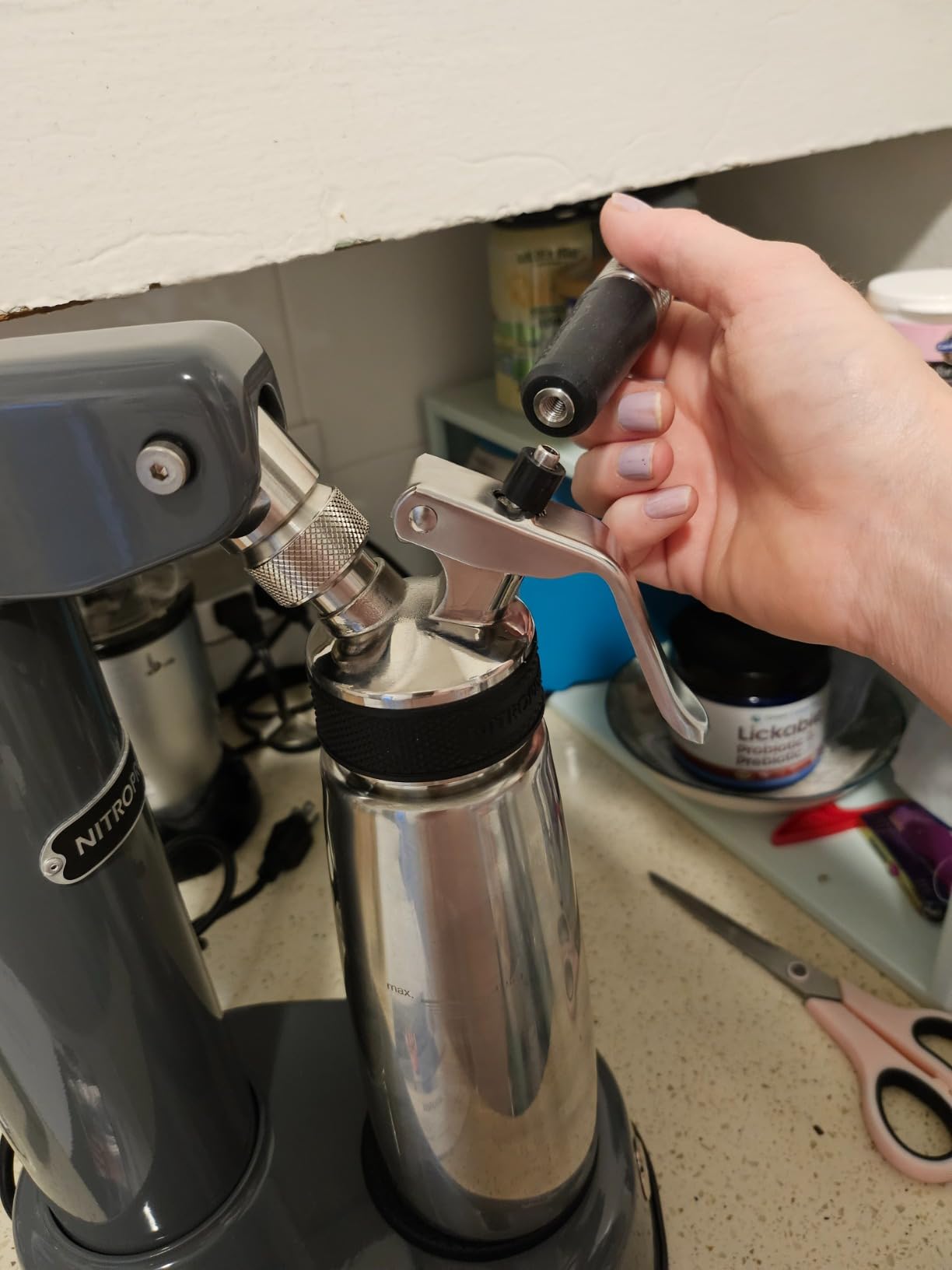 NitroPress DS Electric Nitro Cold Brew Coffee & Cocktail Maker Machine | Air-Powered, Nitrogen Infuser for Coffee Matcha Cocktails & Drinks, Stainless Steel customer photo 1
