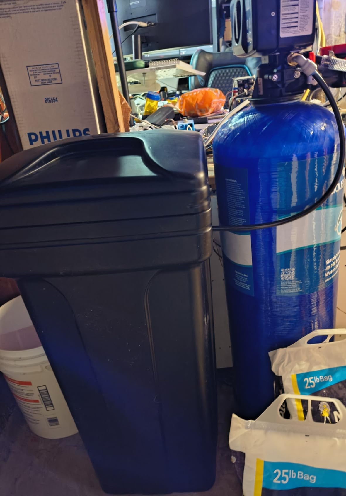 Aquasana SimplySoft 60,000 Grain Water Softener - Whole House Hard Water Reduction - Base Tank & Cabinet System WH-SF60-BASE customer photo 1