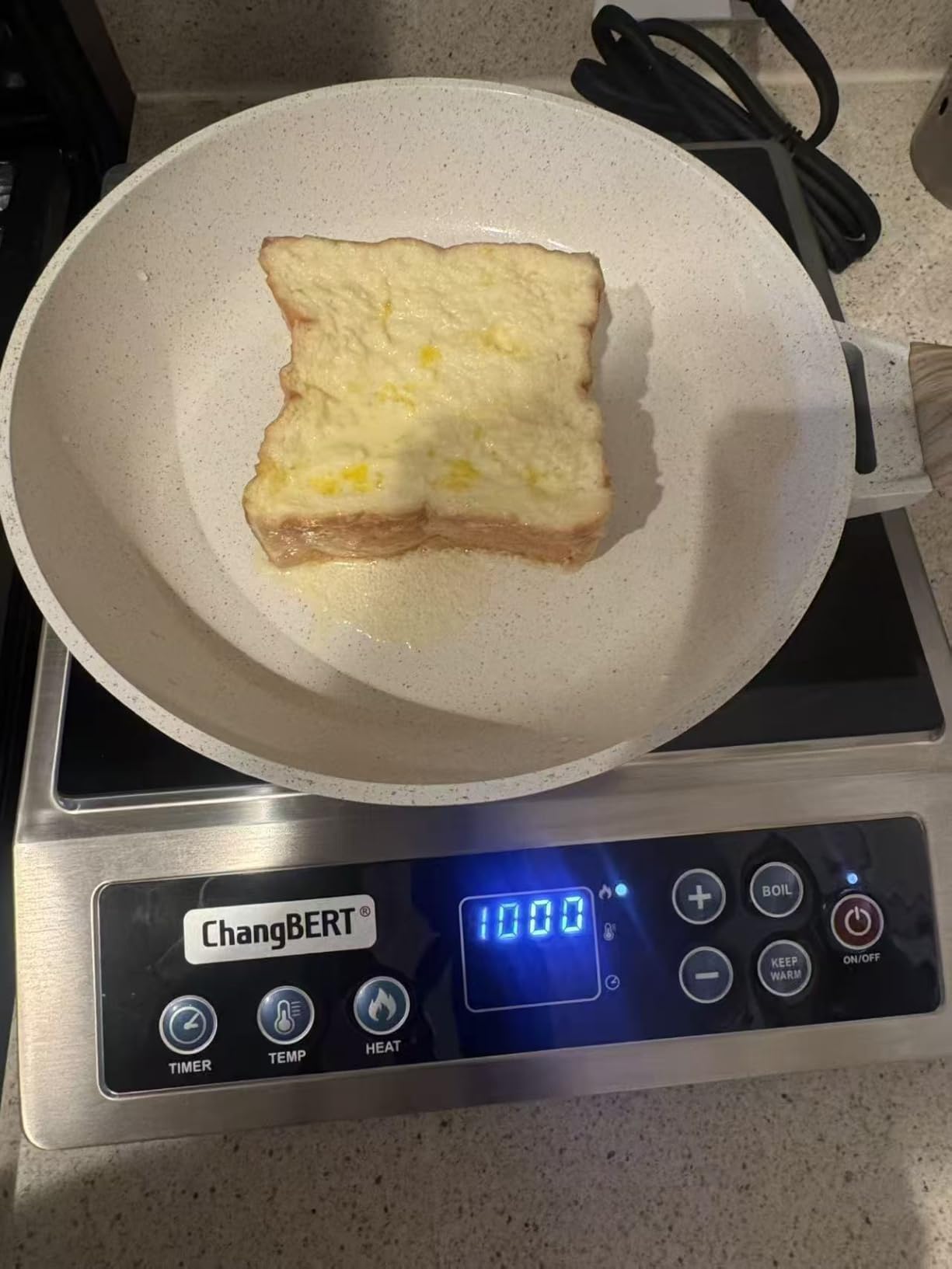ChangBERT Portable Induction Cooktop Enhanced Version, One-Click Max Power 1800W, NSF Certified Commercial Grade Hot Plate customer photo 1