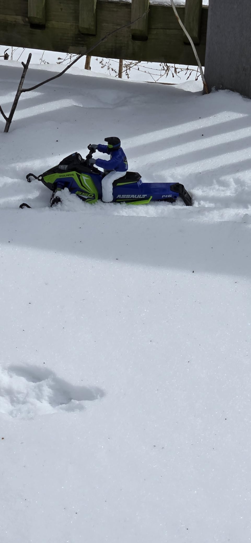 NKOK Polaris Switchback Assault RC Snowmobile - 1:10 Scale, 2 Ski Sets for Year-Round Fun, All-Terrain, USB Rechargeable, Ready-to-Run customer photo 2