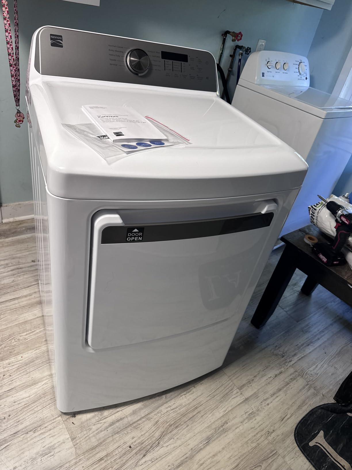 Kenmore 7.0 cu. ft. Front Load Electric Dryer - White | Wrinkle Guard to Reduce Wrinkles & Static - Smart Sensor Drying - Touch Controls customer photo 1