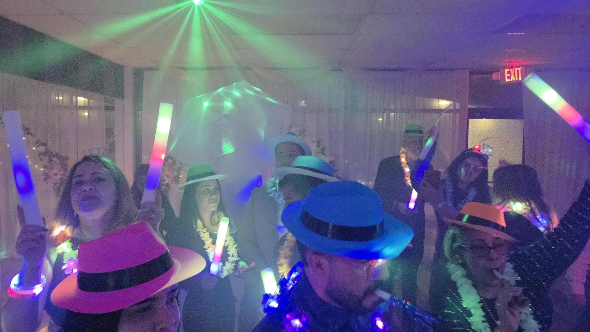 Sound Activated Party Lights with Remote Control Dj Lighting, Disco Ball Light Projected Effect Dancing Lights, Strobe Lamp for Parties Supplies Birthday Christmas Bar KTV Decorations -3-Pack customer photo 2