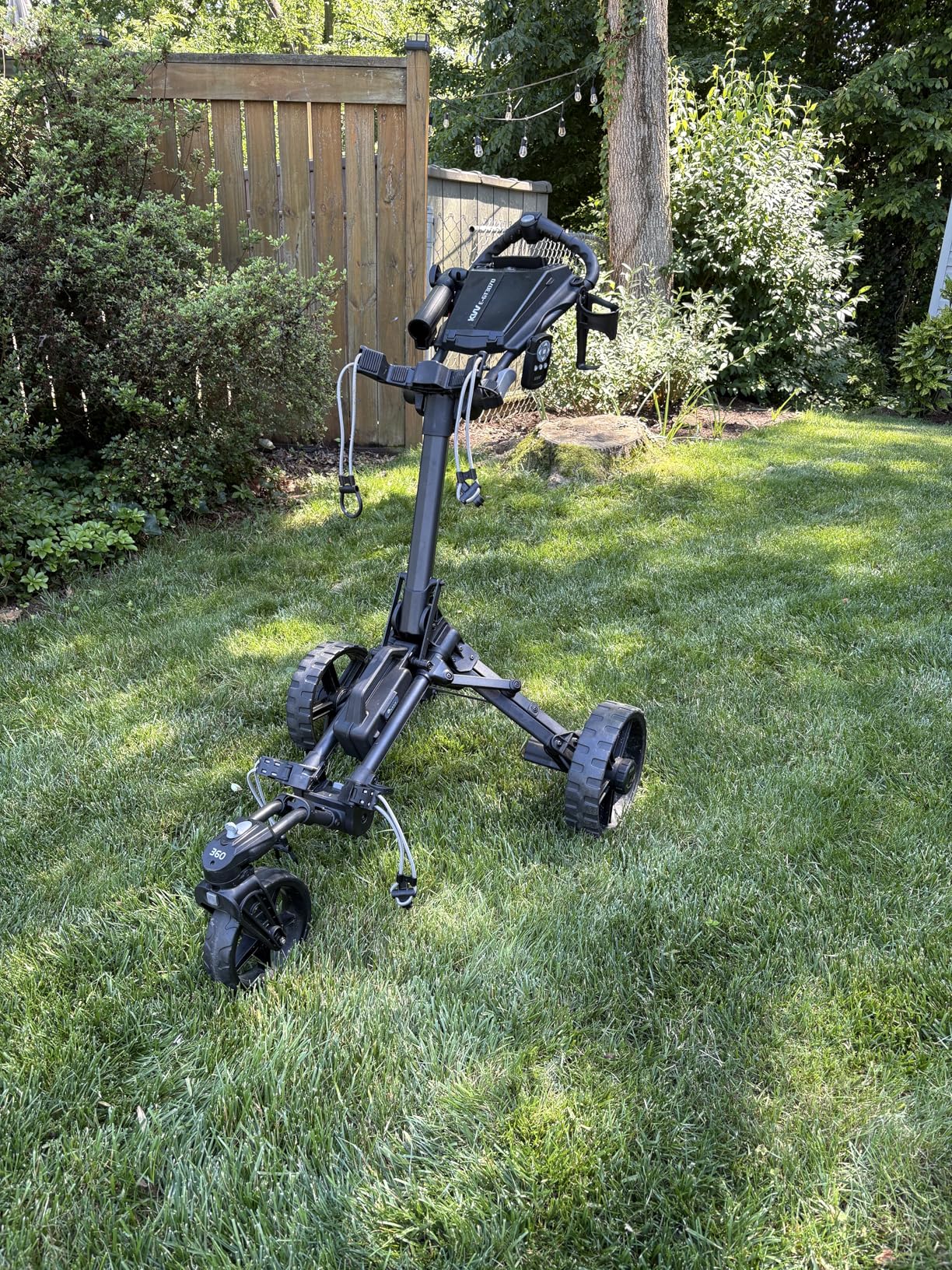 KVV Electric Golf Push Cart with Remote Control, Super Compact and Lightweight Electric Golf Cart customer photo 1