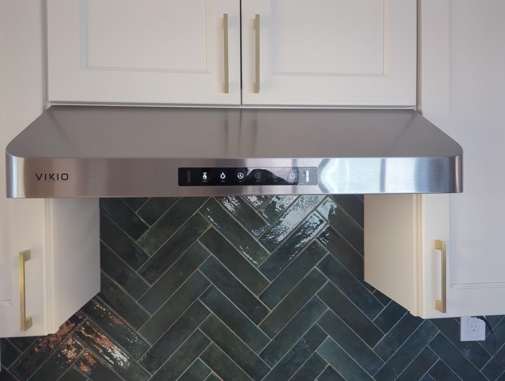 VIKIO HOME 30 Inch Range Hood Insert, 980 CFM Built-in Kitchen Vent Hood, Ducted/Ductless Convertible, Stainless Steel, Dual-Intake, Gesture & Touch Control, Dishwasher-Safe Removable Filters customer photo 1