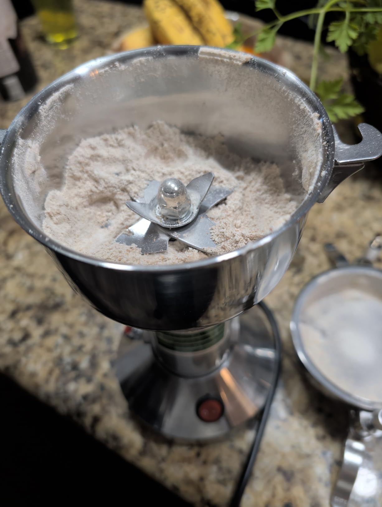 Grain Grinder Mill 250g Electric Stainless Steel Grain Grinder 1480W High-speed Spice Herb Grinder for Corn, Flour, Wheat, Pepper and Coffee Bean customer photo 2