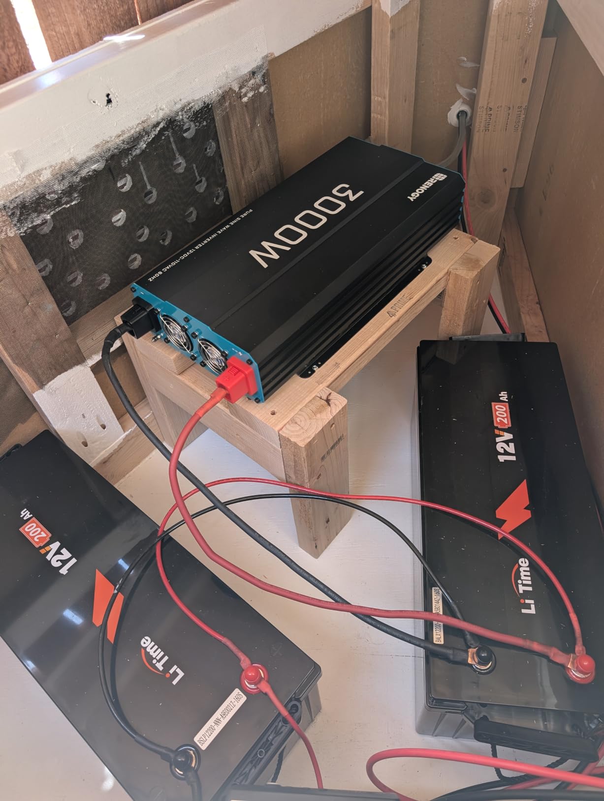 Renogy Inverter PUH, 3000W Pure Sine Wave Power Inverter with UPS Transfer Switch & Bluetooth, 12V DC to 120V AC Converter for RV, Truck, Home,Camping - 6000W Surge Power, Remote Monitoring | 12V DC to 120V AC Converter for RV, Truck, Home, Camping,92% High Efficiency, 6000W Surge, AC Outlet, Remote Monitoring customer photo 1