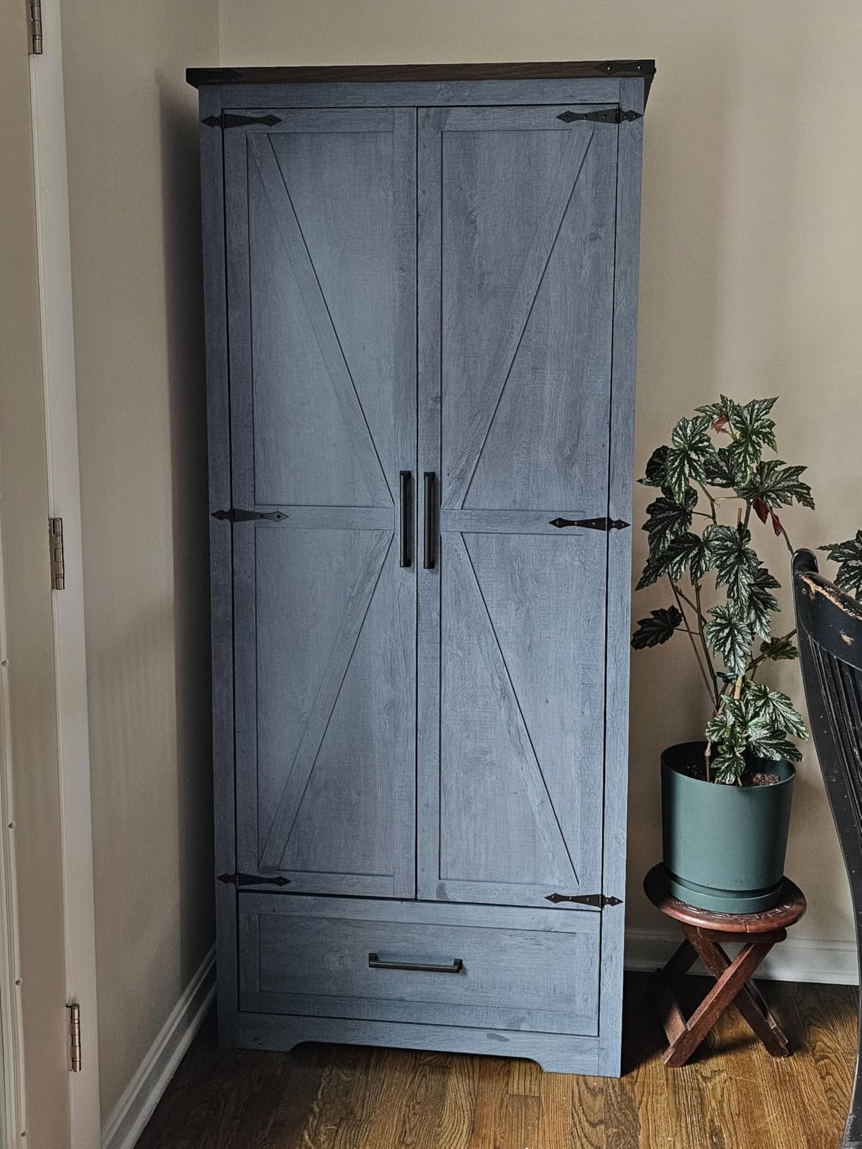 Farmhouse Kitchen Pantry Cabinet - 72