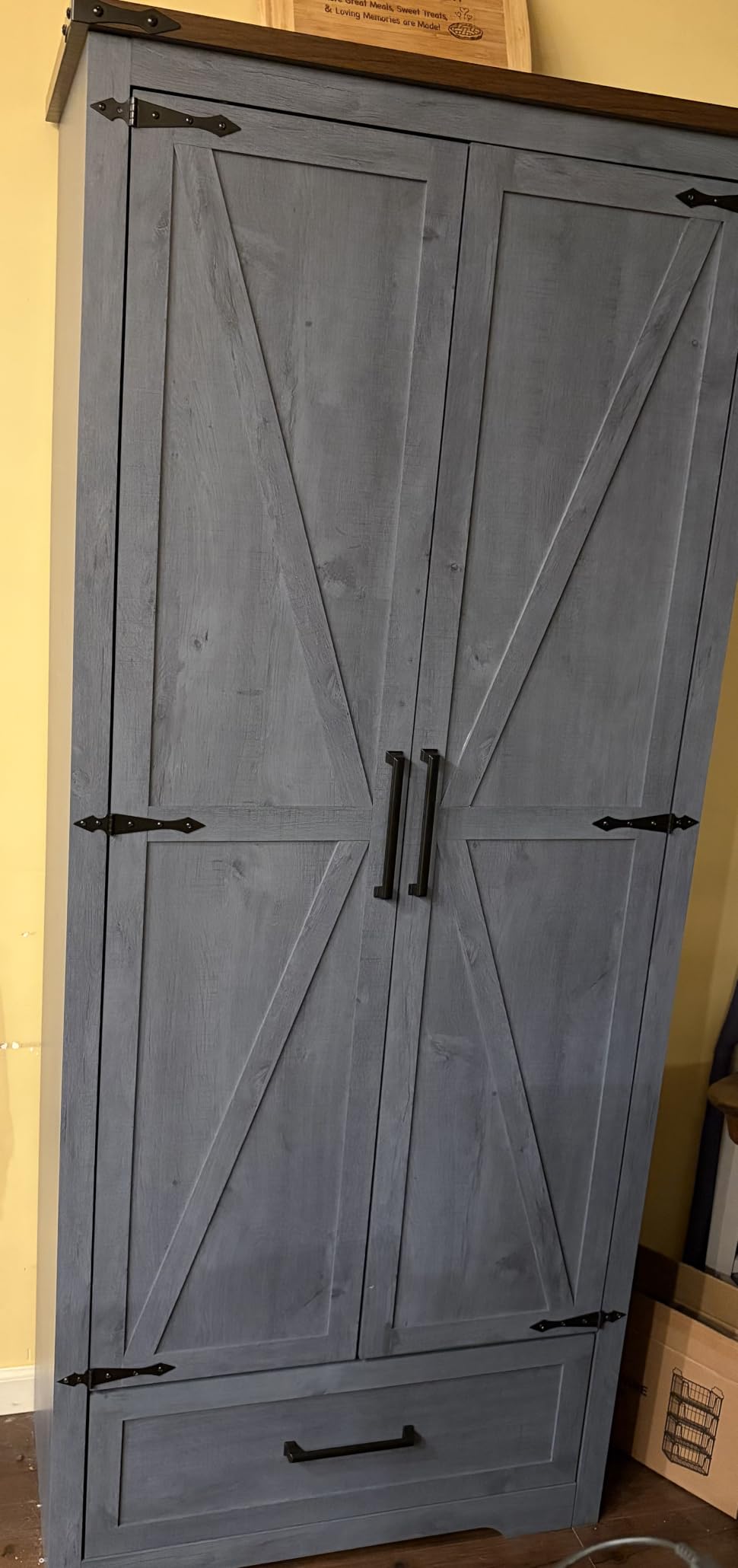 Farmhouse Kitchen Pantry Cabinet - 72