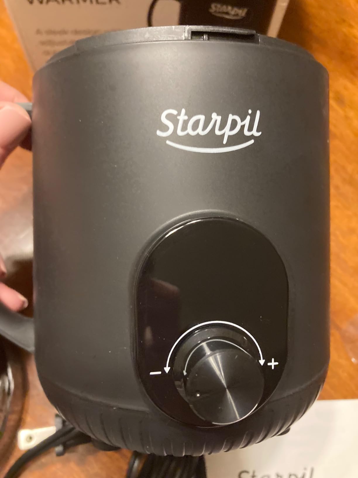 Starpil Wax Warmer - Digital Mini Wax Warmer for Hair Removal 8.4oz / 238g - Best for Hard Wax Beads - Use for Hair Removal - Adjustable Temperature Wax Pot for Facial Hair (White) customer photo 1