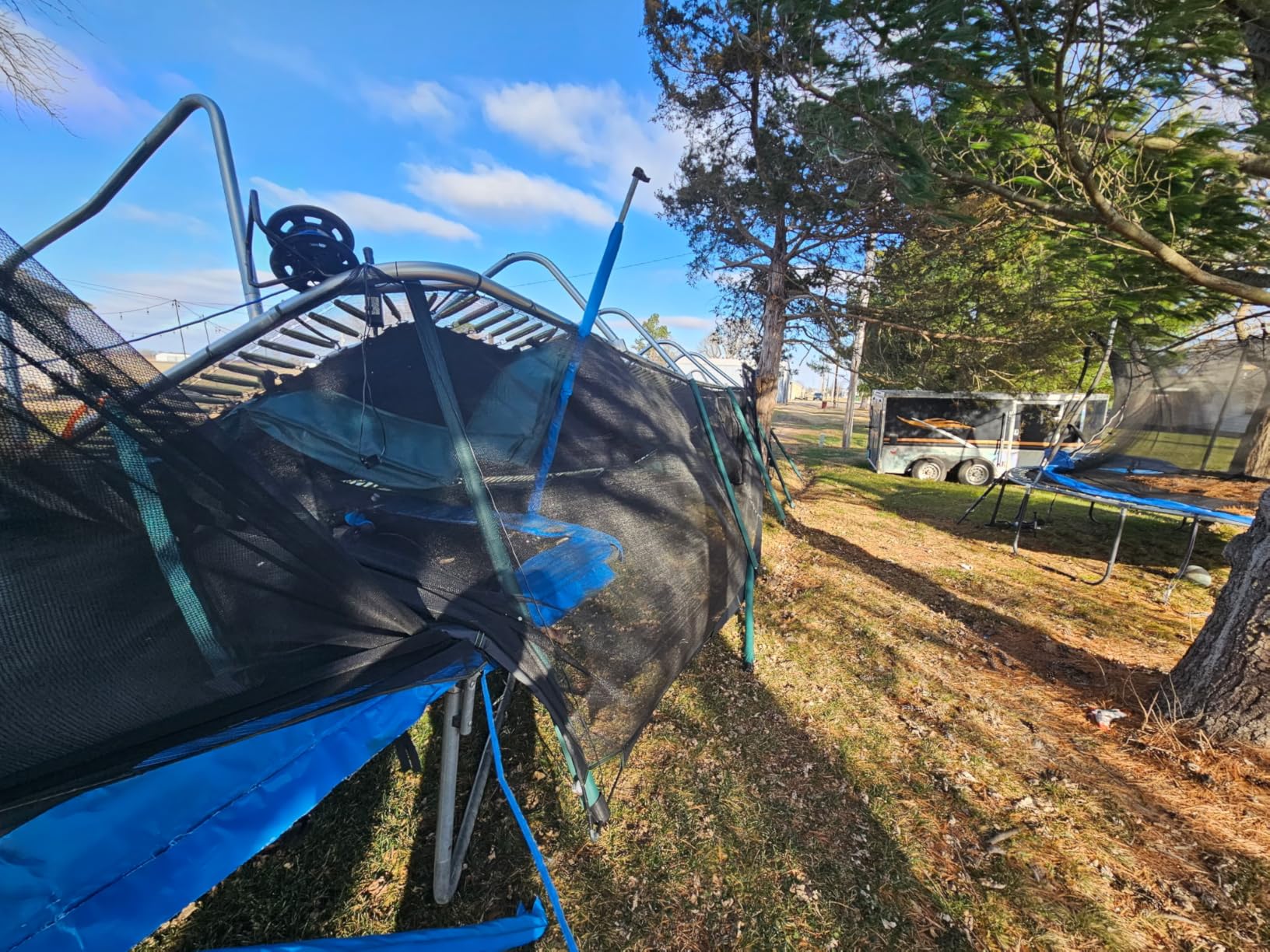Happy Trampoline Pro Rectangle Trampoline - Heavy Duty 750lbs Jumping Capacity With Net Enclosure - Large Commercial Grade Rectangular Outdoor for Backyard Gymnastics customer photo 1