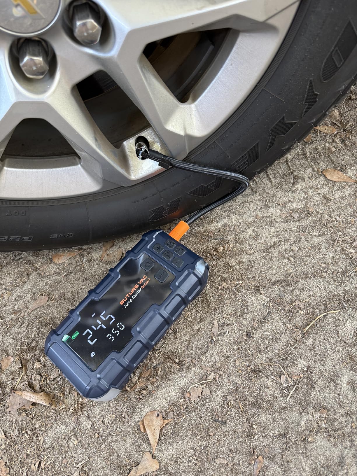 Portable 10-in-1 Car Battery Jump Starter with Air Compressor 8000A 160PSI 45W Charger, Jump Starter Jump Box (All Gas 14L Diesel), Car Battery Jumper Starter Portable Jumper Cables, Gloves, Lights customer photo 2