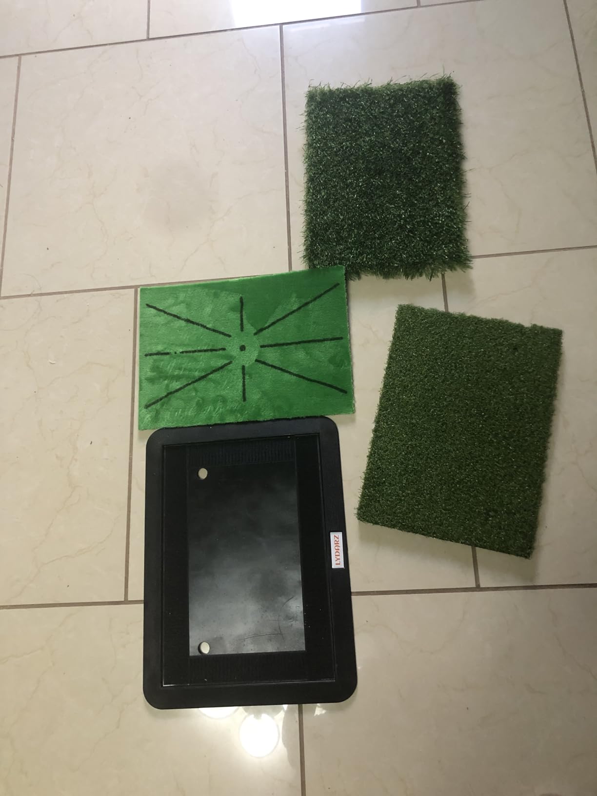 Golf Hitting Mats Training Equipment, Golf Practice Mat with Instant Swing Path Feedback, 3 Replaceable Golf Training Mats with No-Slip Heavy Duty Rubber Base customer photo 1