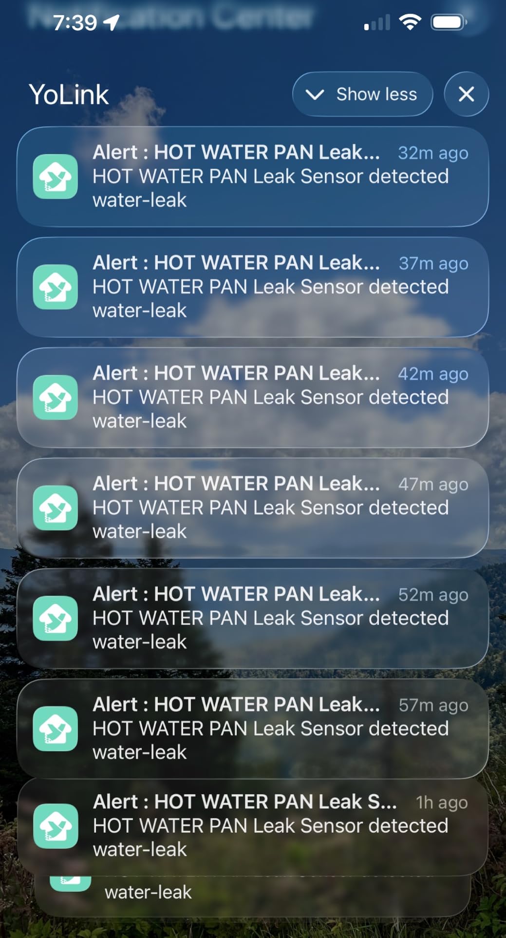 YoLink Water Leak Starter Kit: Hub + 6 Leak Sensor 4 (105 dB Siren), LoRa Long-Range, App/SMS/Email Alerts, D2D Offline, 2 AAA Up to 5-Year Battery, Compatible with Alexa/IFTTT/Home Assistant customer photo 2