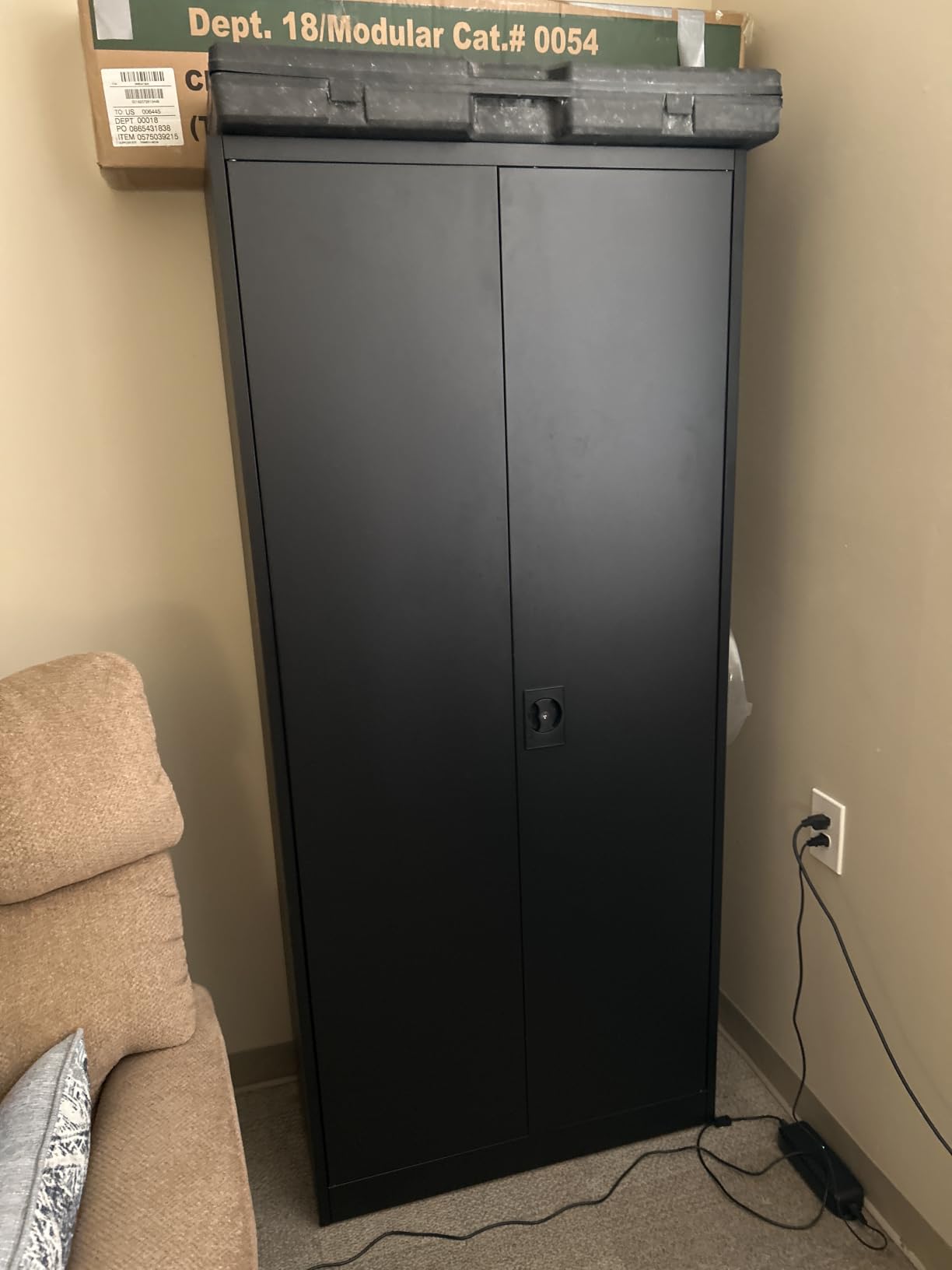 SISESOL Metal Storage Cabinet with Wheels, 75 inch Tall Rolling Garage Storage Cabinet with Lock, Black Metal Cabinets with Wheels and Shelves, Deep Heavy Duty Tool Locker for Garage, Home, Office, Shop customer photo 1