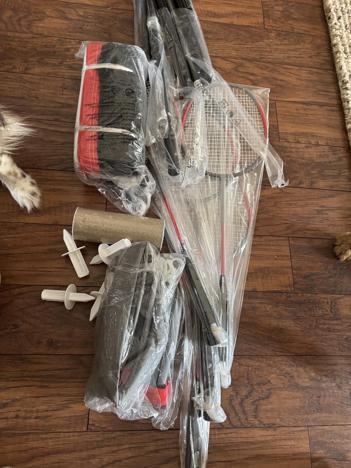 Outdoor Badminton Net Set with Anti-Sag Winch System - 20ft Badminton Net, 4 Rackets, 3 Shuttlecocks & Carry Bag, Badminton Set for Backyard, Grass, Beach, Holiday Games customer photo 1