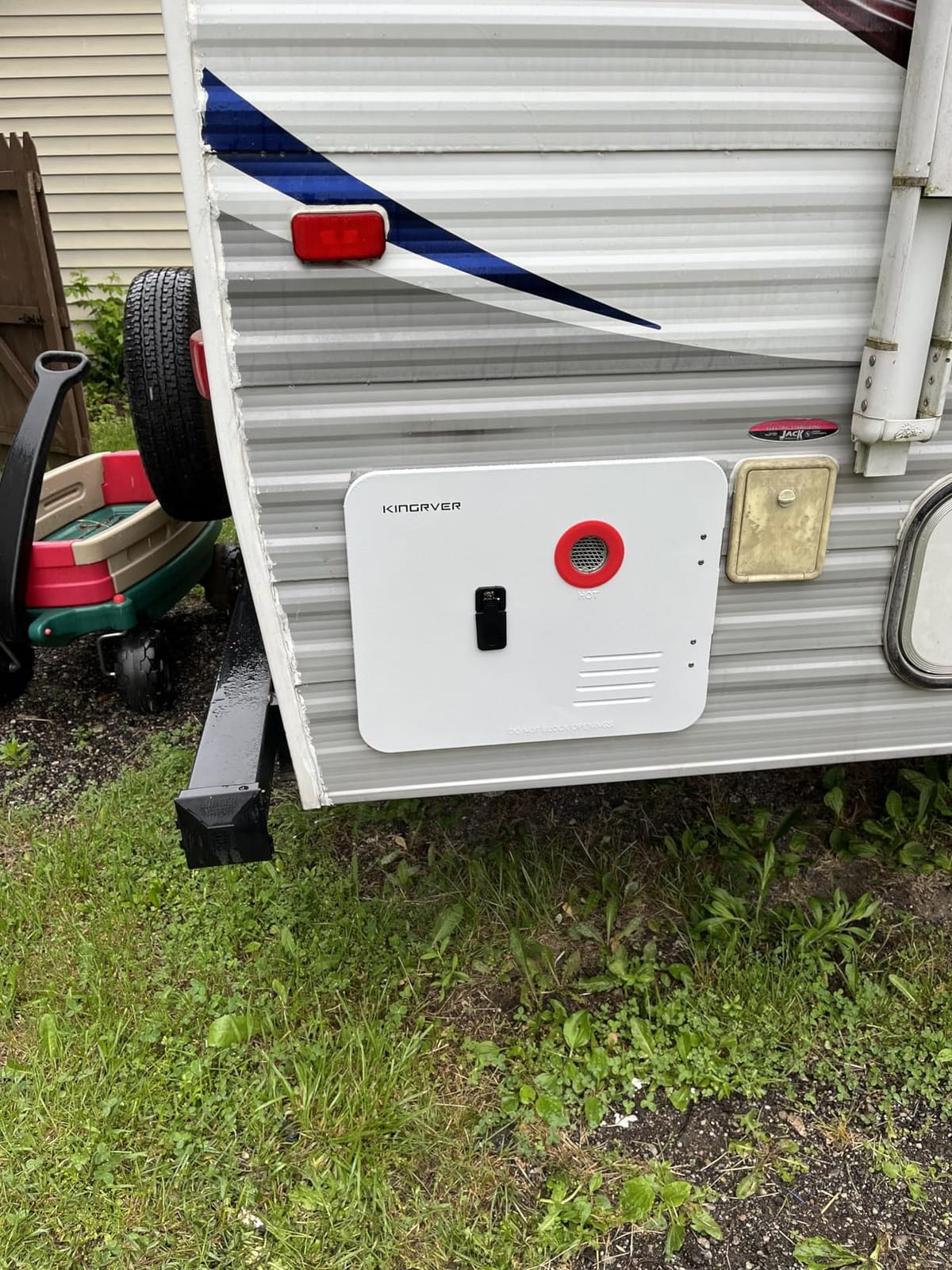 KINGRVER SUMMIT XT RV Tankless Water Heater, Propane Gas Powered | 3.8 GPM On-Demand Instant Hot Water, 12V DC, Remote Controller, High-Altitude Ready, CSA Certified, for RV Family & Camper customer photo 1