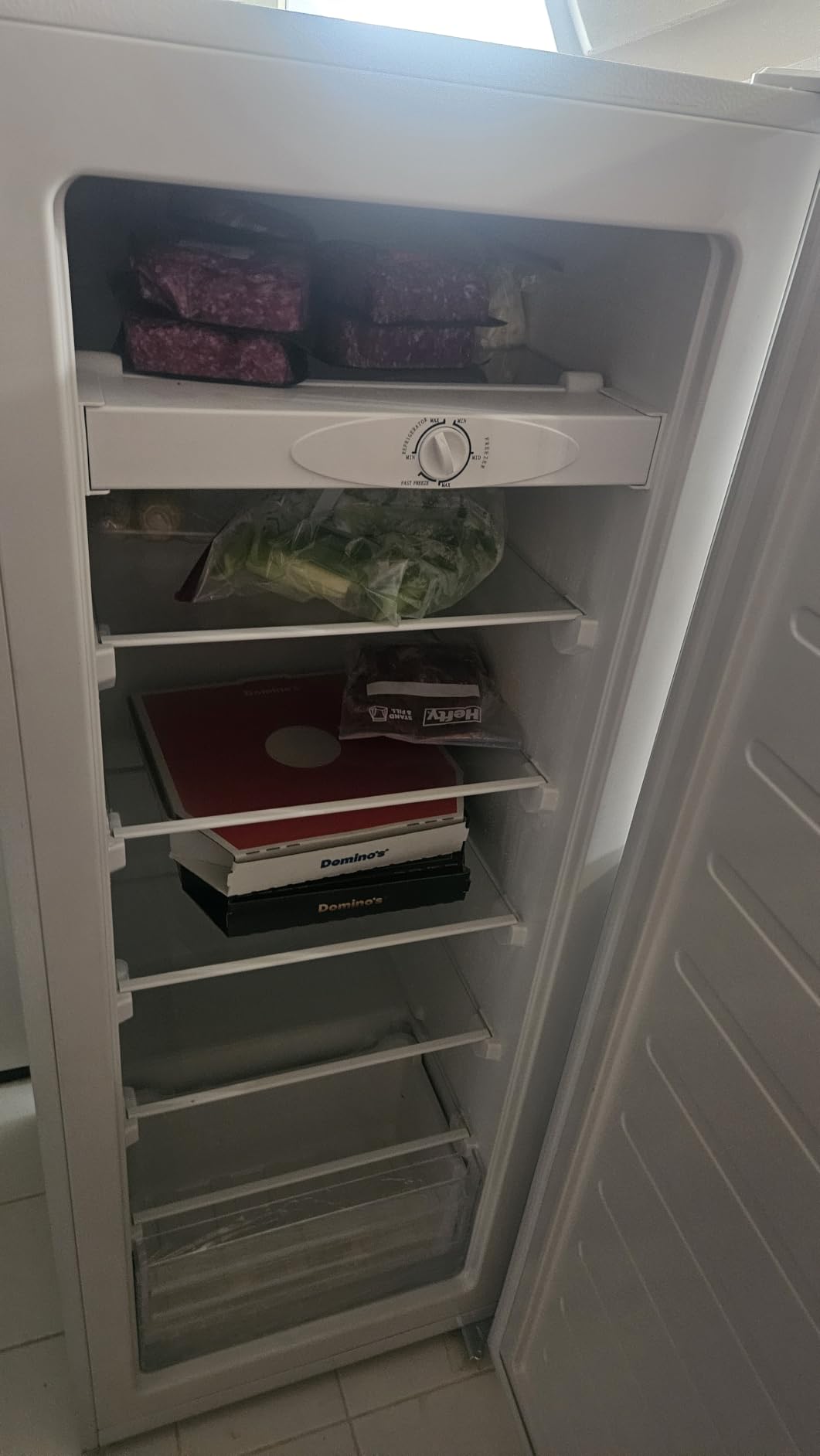 7.0 Cu.ft Upright Freezer, Convertible Freezer/Refrigerator, Silver | Stand Up Freezer with 5 Shelves & 3 Drawers, Reversible Door, Upright Freezer for Kitchen, Garage, Office customer photo 1