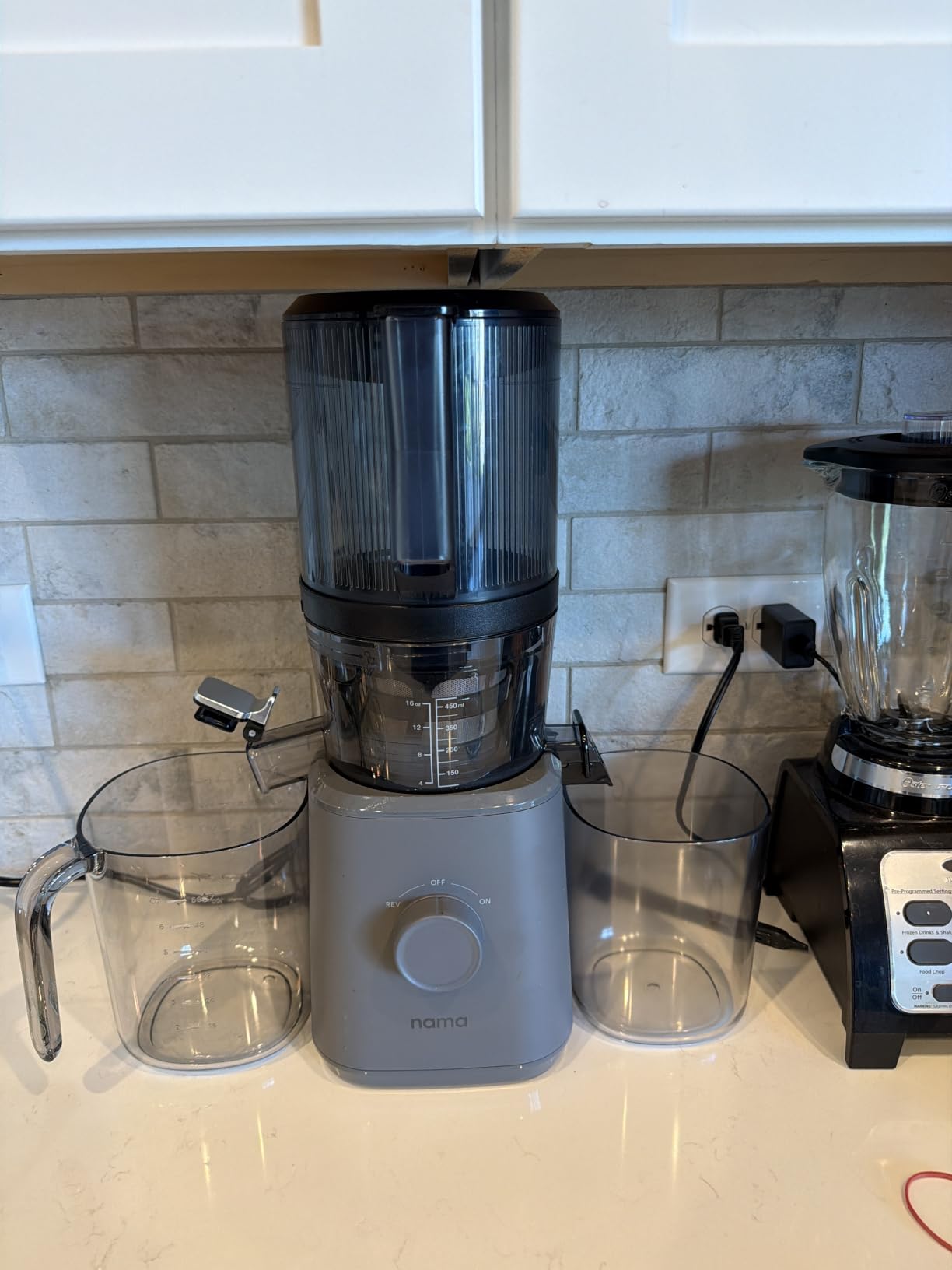 Nama J2 Cold Press Juicer - Self Feeding for Hands-Free Operation with Wide Mouth Hopper for Whole Recipe Loading, Zero Waste Masticating Juicer For More Juice, Less Pulp - Easy Cleanup & Assembly customer photo 1