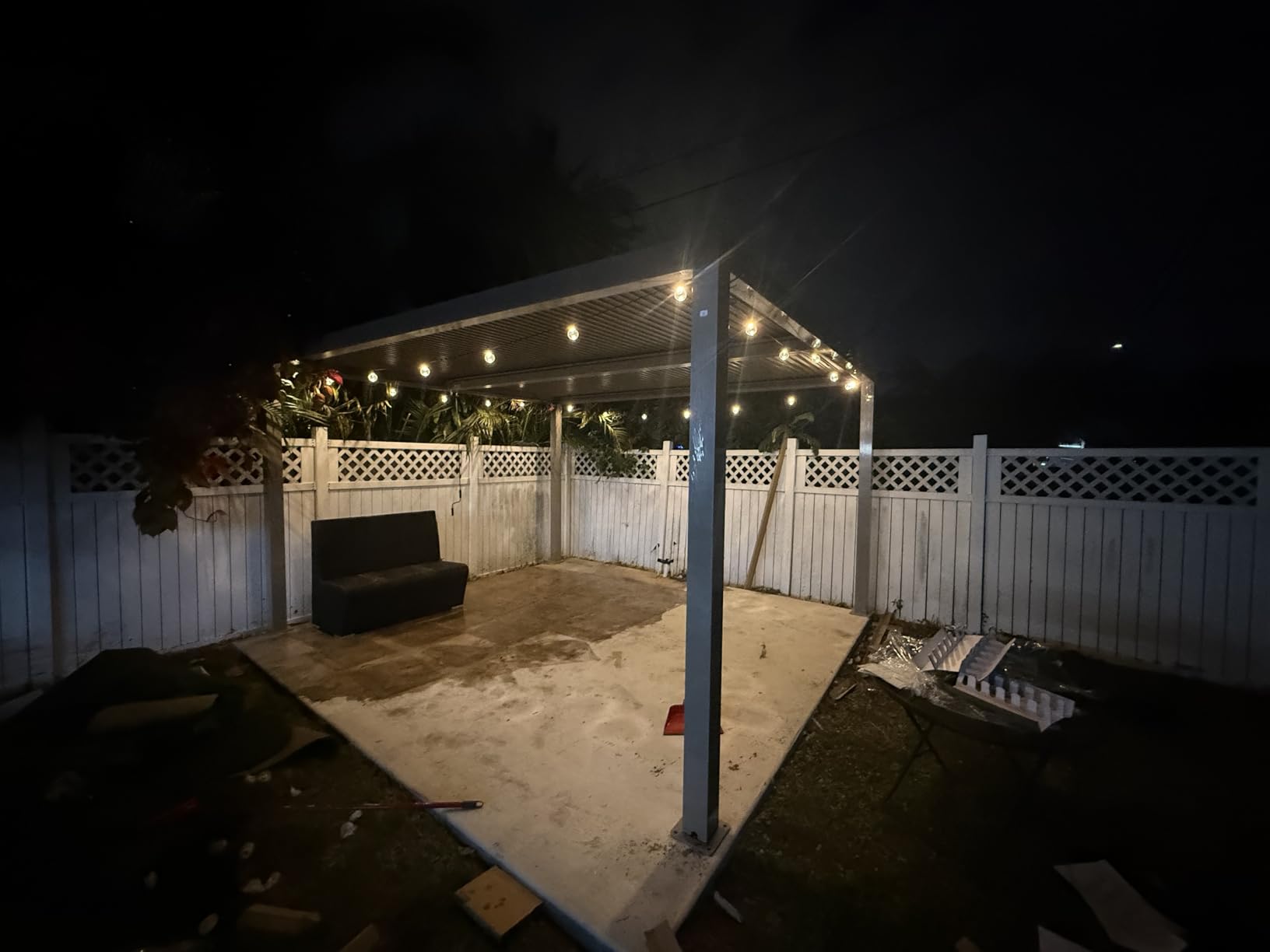 PURPLE LEAF 12' X 12' Louvered Pergola Durable Aluminum Adjustable Louvers | Premium Champagne Aluminum Frame, Independent Adjustable Roofs, Heavy Duty Frame, Integrated Drainage System customer photo 2