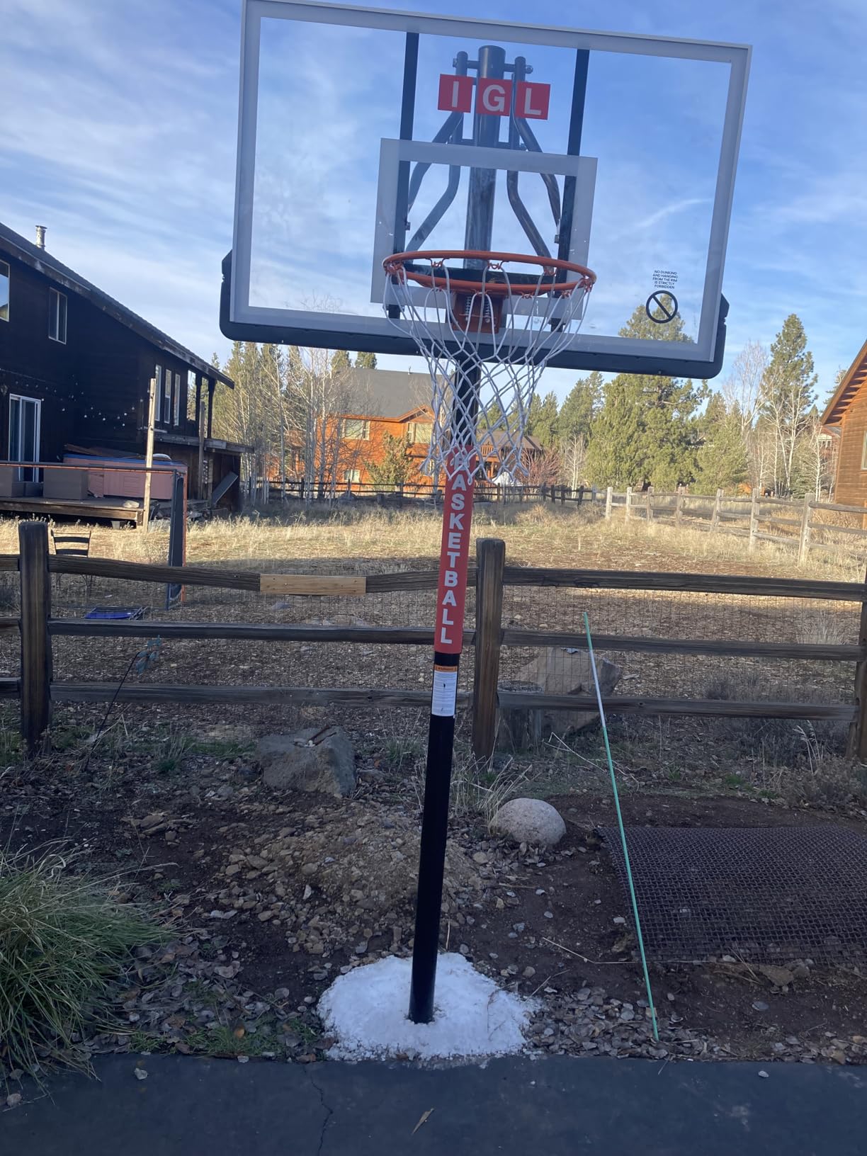 IGL In ground Basketball Hoops Outdoor, 10ft Height Adjustable customer photo 2