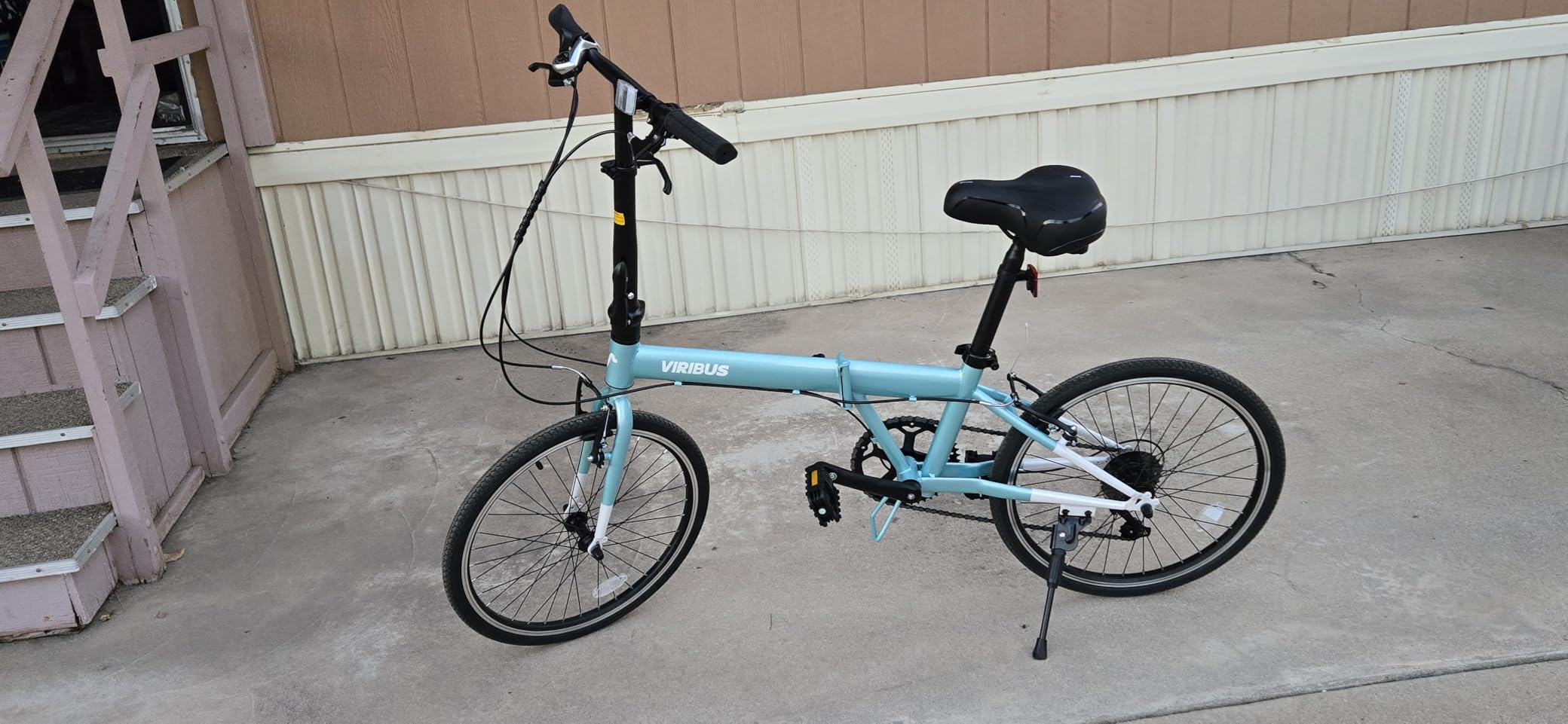 VIRIBUS Folding Bike Lightweight Foldable Bicycle for Adults 20 inch customer photo 1