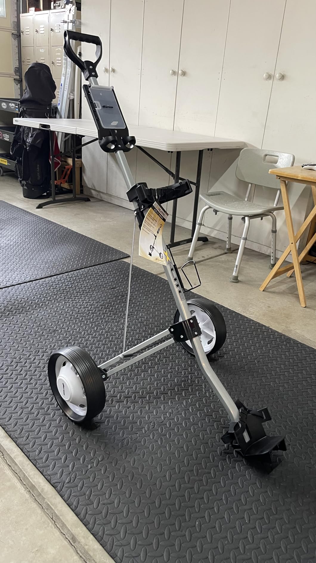 Precise X-Lite - 2-Wheel Golf Push Cart | Ultra-Lightweight Frame, Folds Compact In Seconds, Adjustable Buckled Bag Straps, Scorecard, Ball & Tee Holders customer photo 2