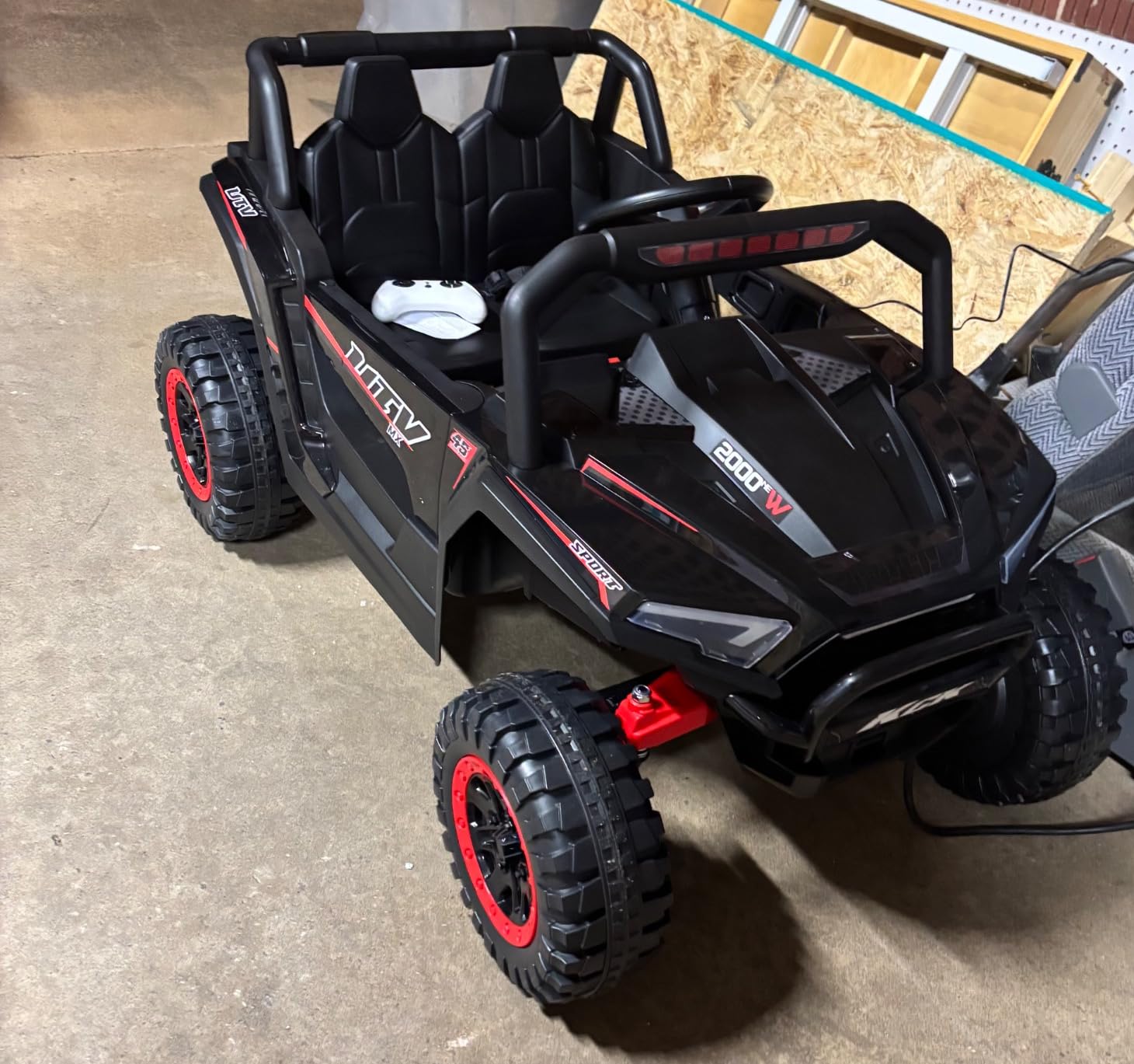 Hikole 24V Ride on Toys for Boys & Girls, Electric Car for Kids Ages 4-8, Pink | 2 Seater Off-Road UTV, XXL, Remote Control, Shock Absorption, 400W Power Wheels, LED/Horn/Music/Bluetooth, Easy to Assemble customer photo 1