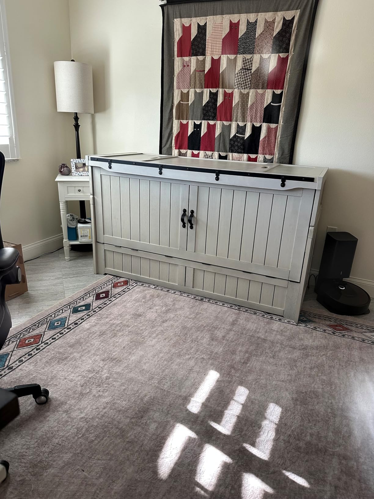 Furniture Murphy Cube Cabinet Bed (Fluted Stonewash) customer photo 1