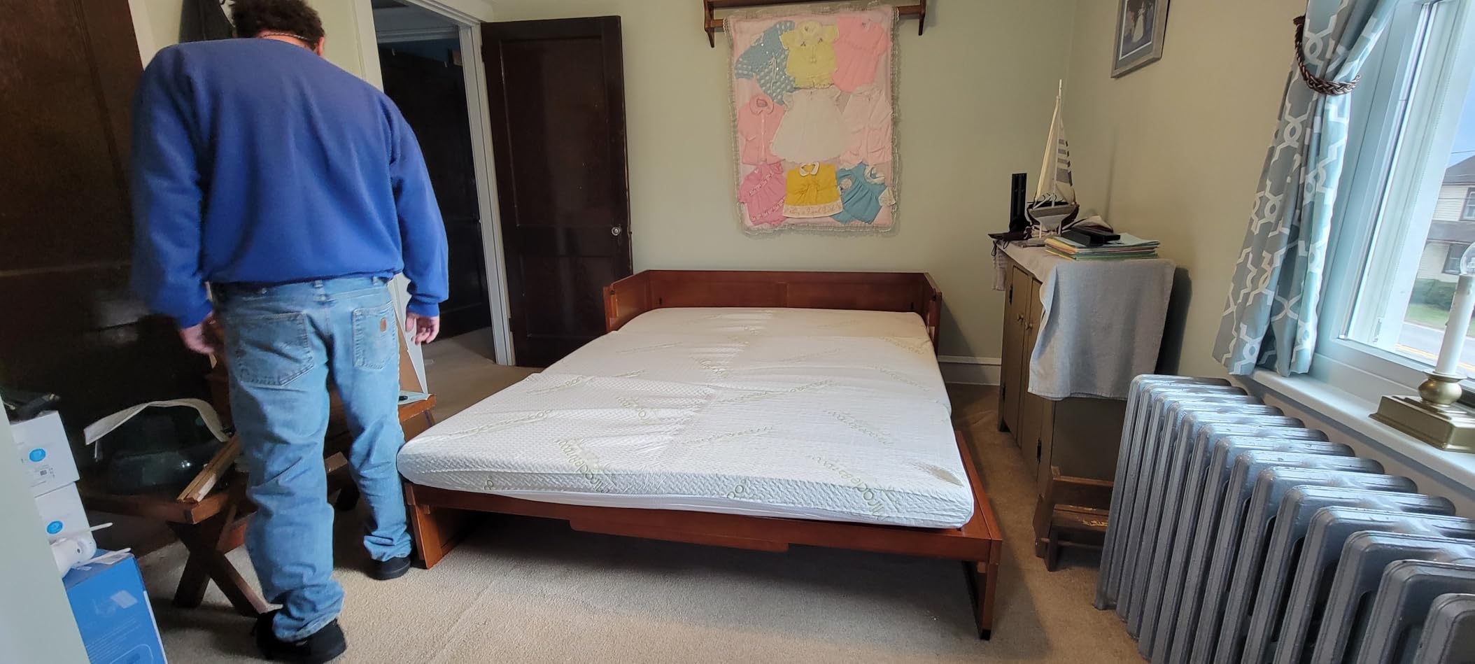 Furniture Murphy Cube Cabinet Bed (Fluted Stonewash) customer photo 2