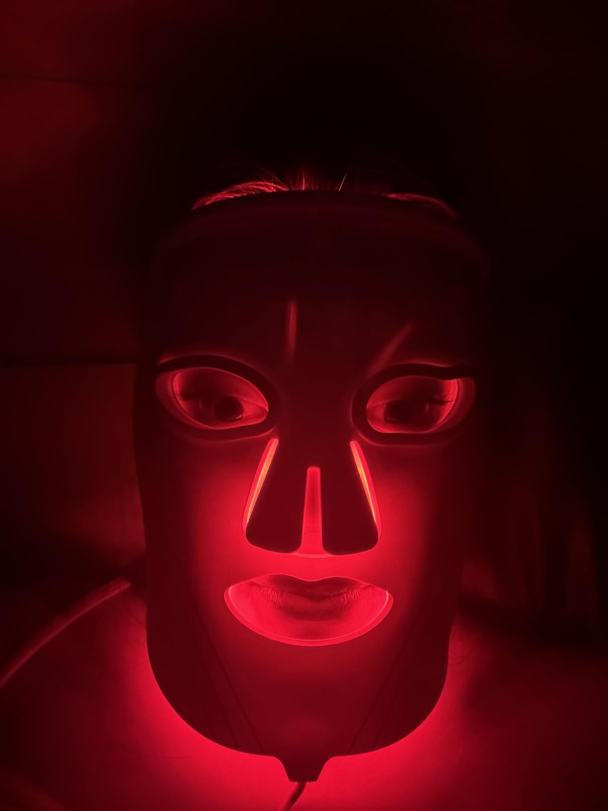 wavytalk Red Light Therapy Mask for Face, Glow Time LED Face Mask 850nm NIR | for Anti-Fine Line, Acne, Skin Rejuvenation with 456 LED Chips, 3 Modes, Gift for Women Wife Mom customer photo 2
