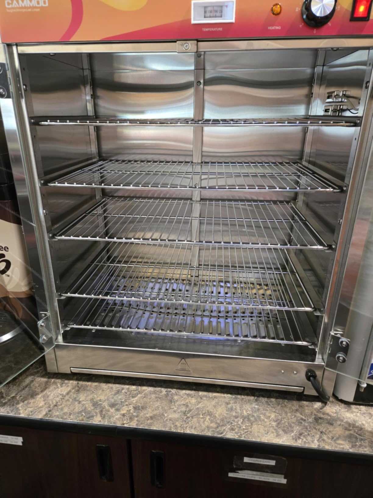 CAMMOO 133Qt 5-Tier 900W Commercial Food Warmer Cabinet | Smart thermostat adjusts from 86-185°F with auto-shutoff, overheat protection and 360-degree hot air circulation customer photo 1