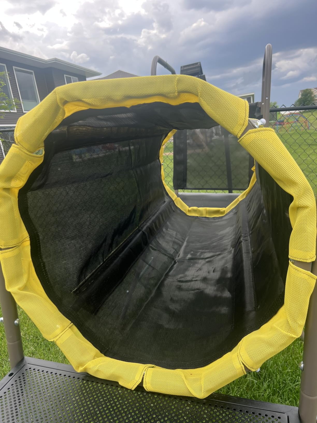 Swing Set with Slide, Crawl Tunnel and Monkey Bars for Backyard | 5 in 1 Jungle Gym Outdoor: Saucer Swing + Belt Swing + Slide + Tunnel + Monkey Bar, Galvanized Pipe, ASTM | CPSC Compliant customer photo 2