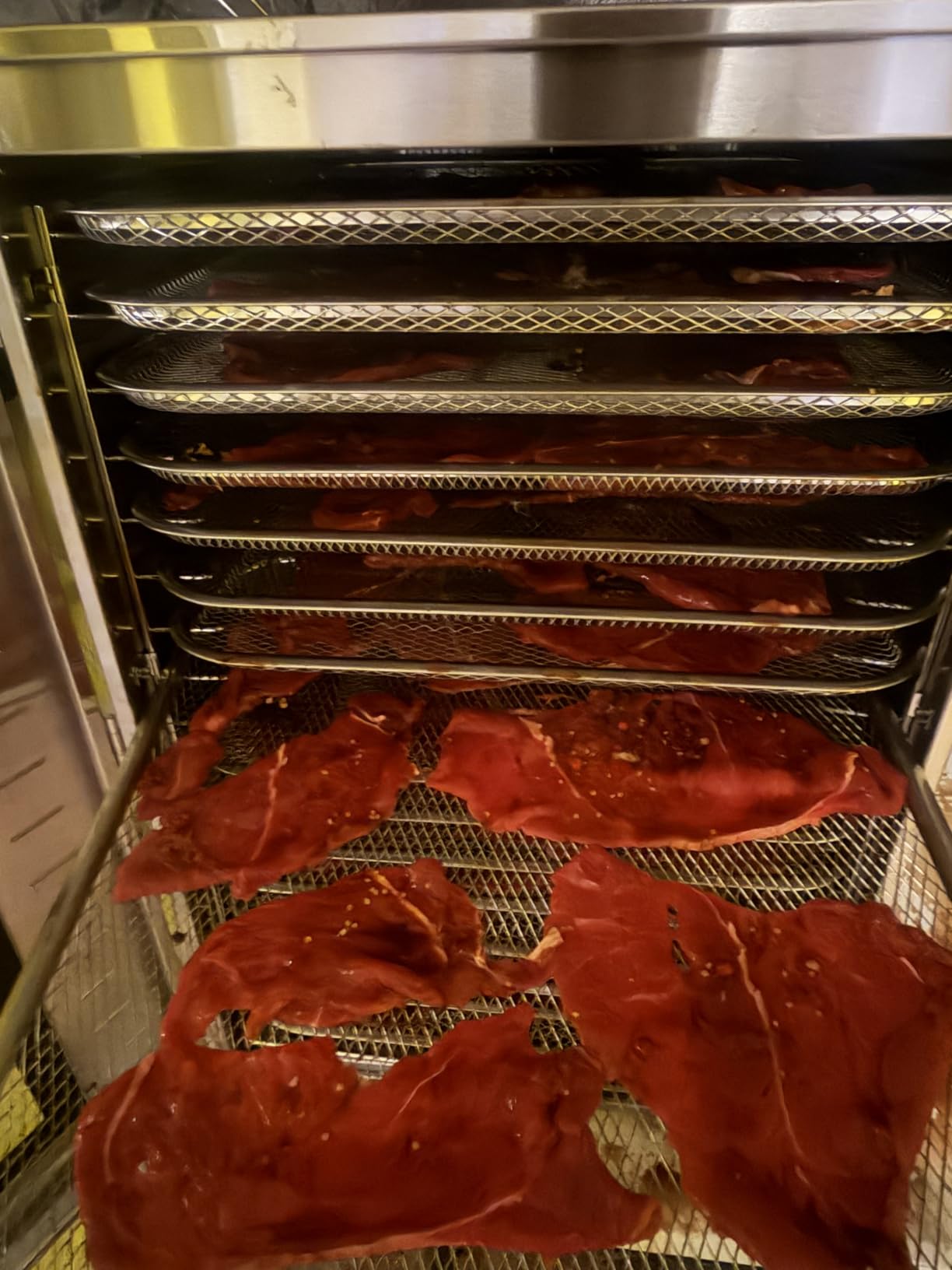 Cercker Commercial Food-Dehydrator Machine 16 Trays, 27.28ft² Industrial-Dehydrator Large Capacity, 70ºF-190ºF Commercial Food-Dryer Machine, 1500W Meat Dryer for Fruit,Herbs,Beef Jerky Maker customer photo 1