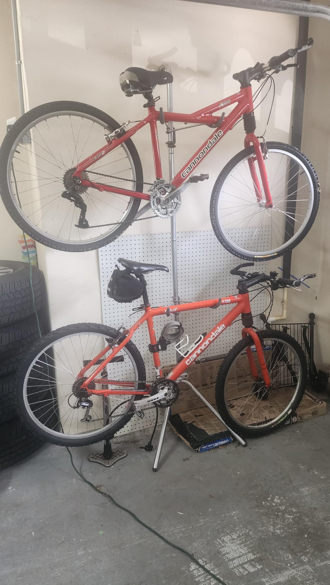 Delta Wall Ride Bike Rack Wall Mount with Tire Wall Guard Cycle - Vertical Bike Mount Holds Up to 100 lbs - Fully Adjustable Vertical Hanger Hook Design Provides Easy Bicycle Storage Access customer photo 1