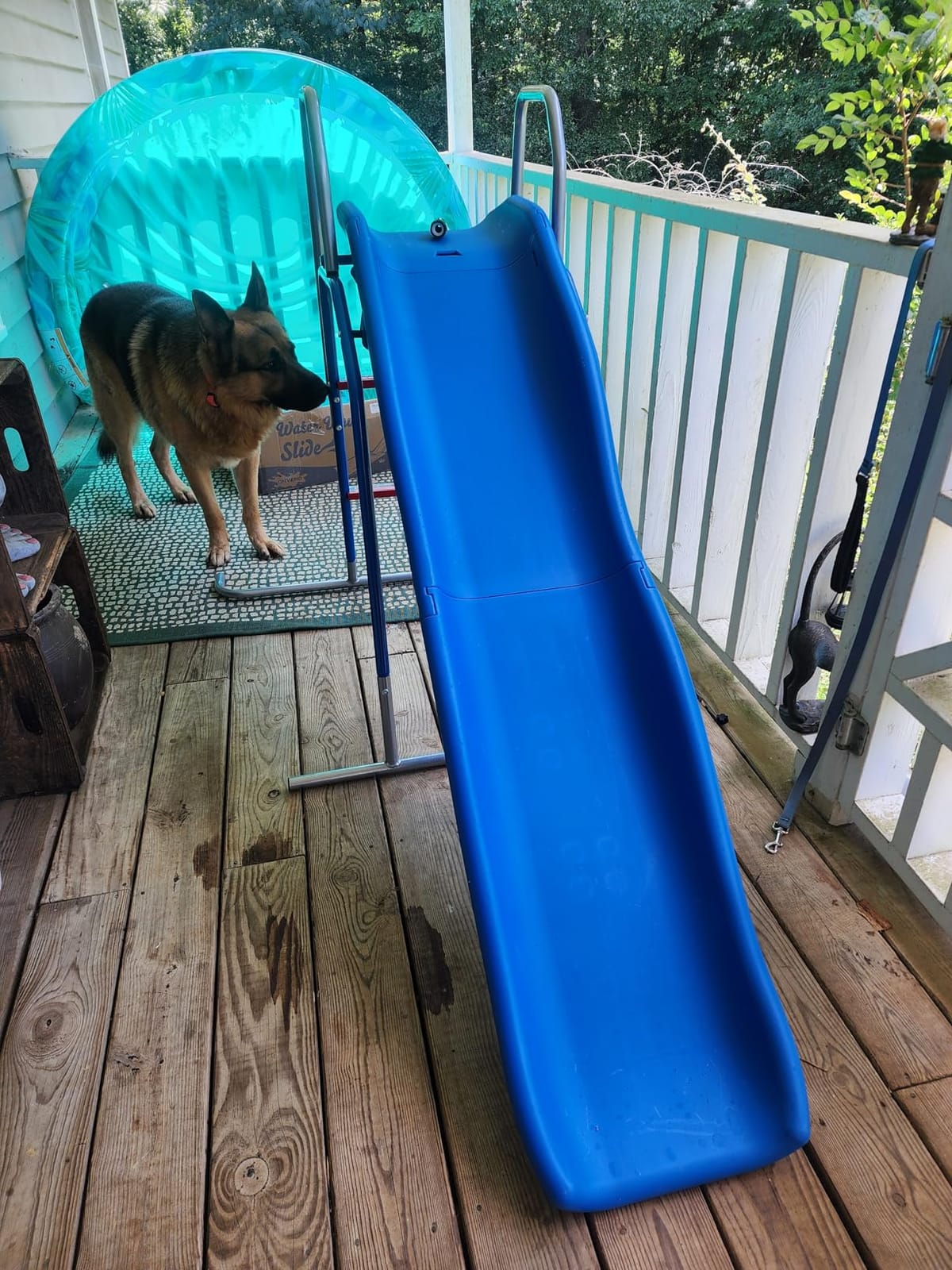 OHYEMO Water Slide for Kids Backyard, Outdoor Waterslide with 3-Zone Spray Sprinkler and Ground Tarp, Summer Water Game Toy for Backyard Water Fun Activities Play customer photo 2