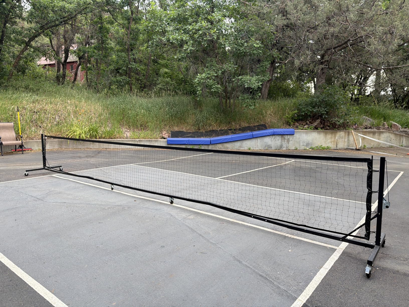 Pro Pickleball Net - Hand Winch Tension System, 22ft Tournament-Grade, Anti-Sag, Locking Wheels, Heavy-Duty Frame, Easy Setup, Portable & Carry Bag Included customer photo 1