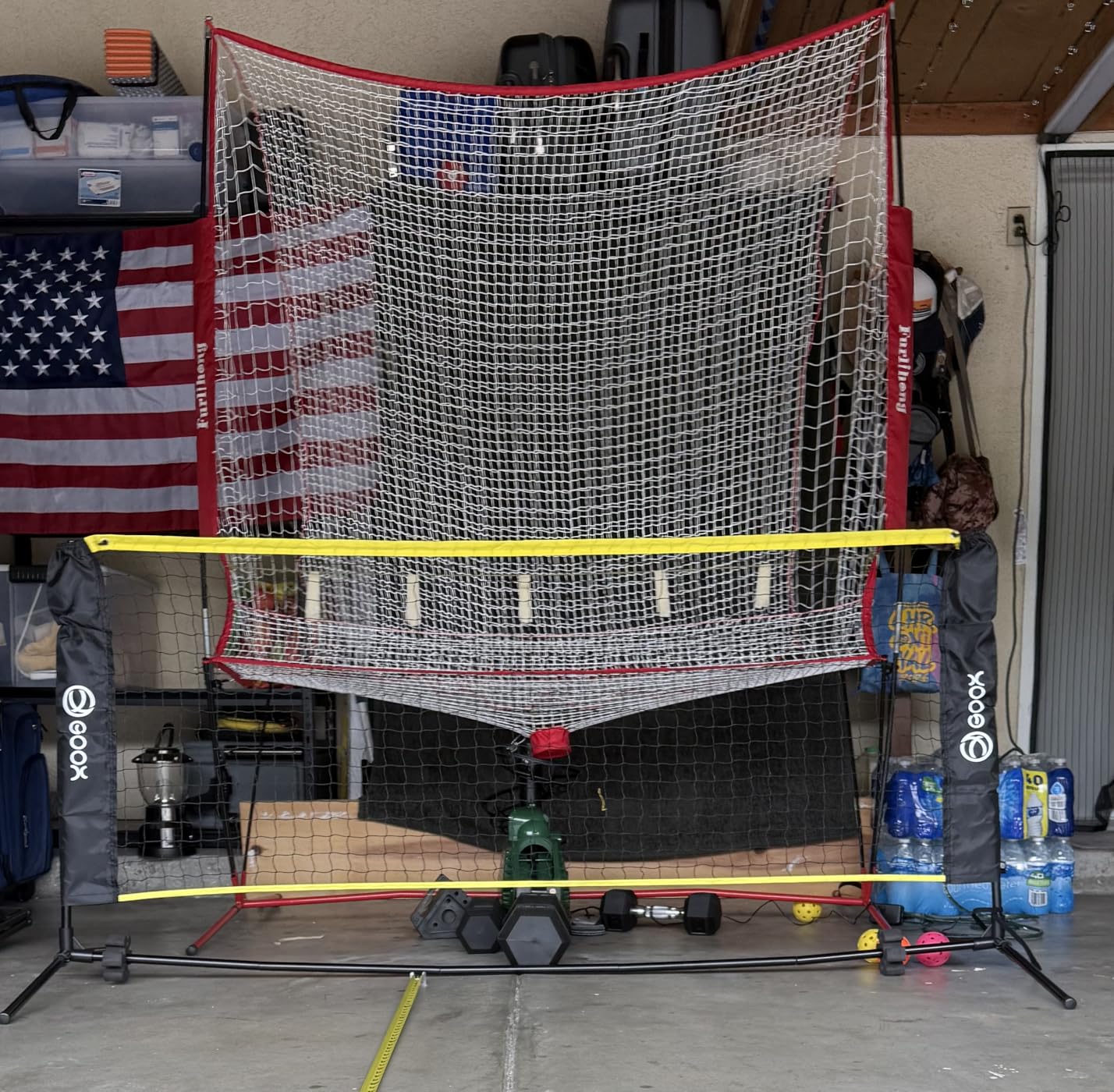 GOOX 6FT Small Mini Pickleball Net Set, Quick Setup Portable Practice Net | Indoor/Outdoor, Lightweight Dink Training Aid for Backyard, Driveway customer photo 2