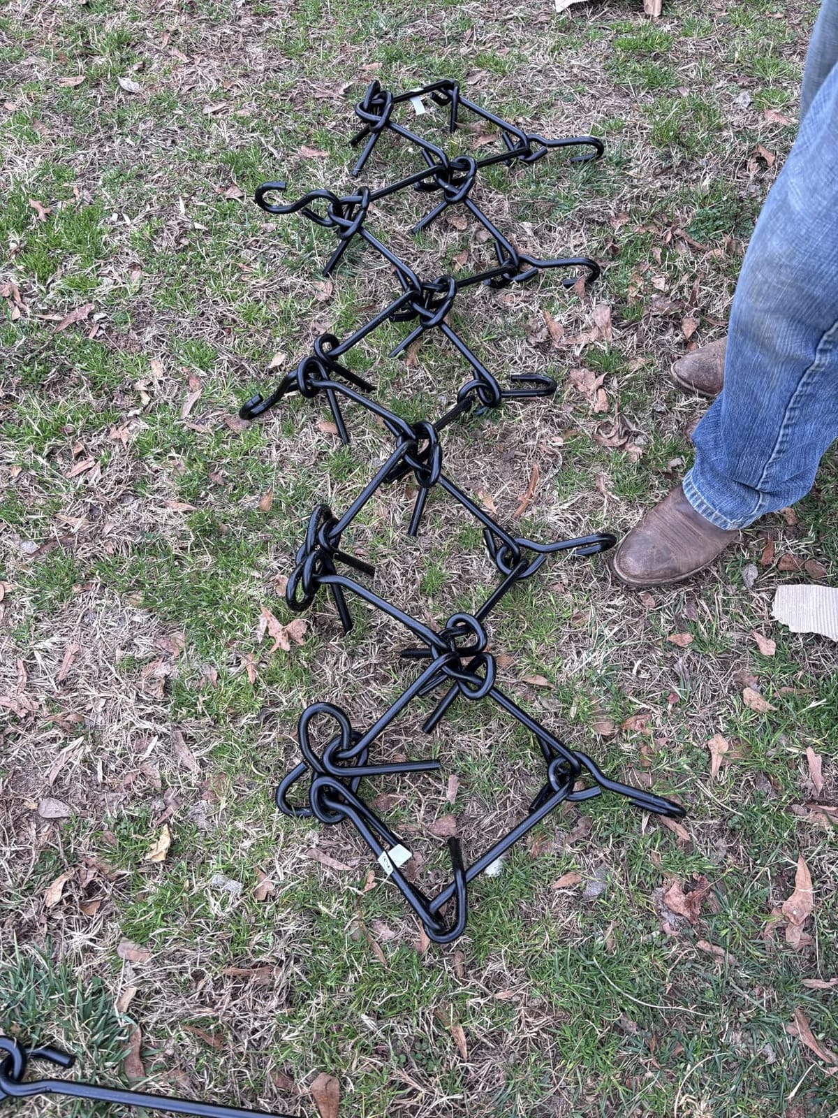 VEVOR Drag Harrow, 4 x 5 ft Chain Harrow - Made from Q235 Steel, UTV Tractor Attachments for Landscape Leveling or Sod Prepping, Durable Harrow Rake for Gravel Driveway, Farm Field Garden Black customer photo 1