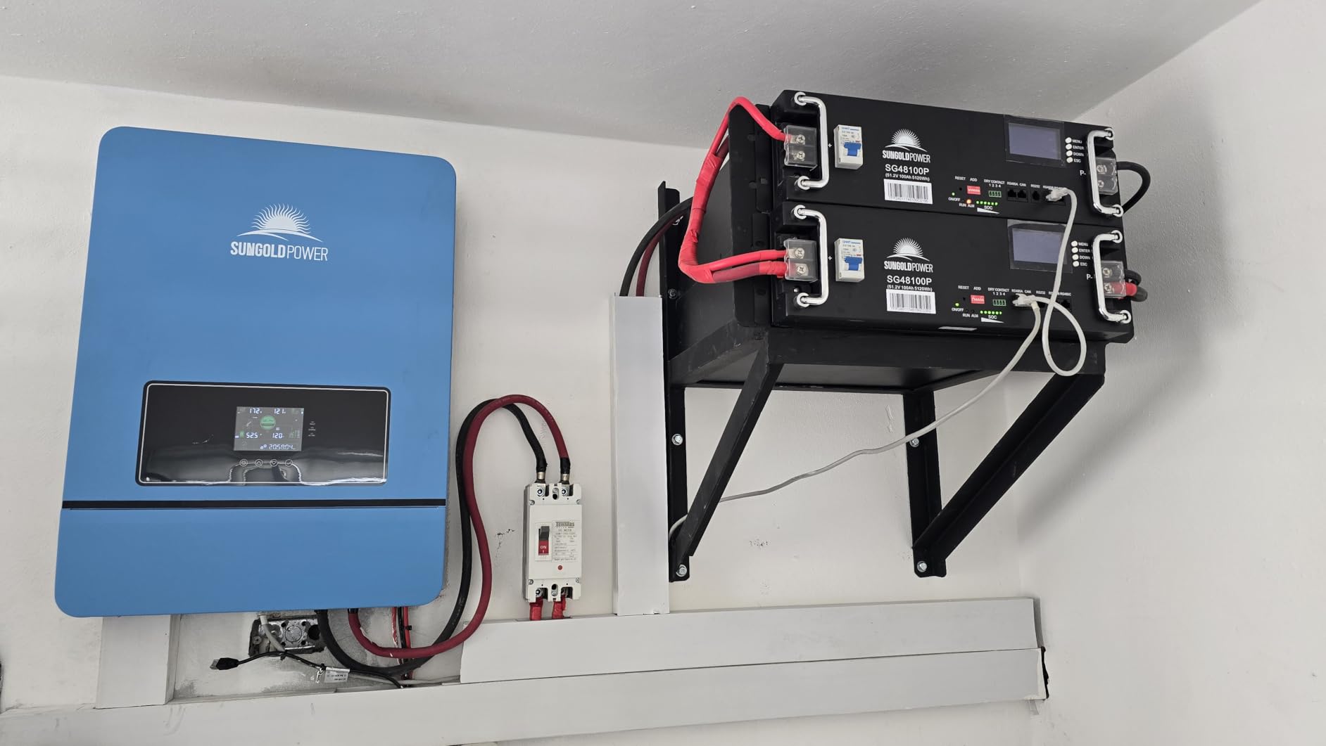 SUNGOLDPOWER 10000W 48V Solar Inverter, Built-in 2 MPPTs, Max 200A Battery Charging, Split Phase AC Input/Output 120V/240V(settable), Pure Sine Wave (BMS COMM) UL1741 SPH10048P customer photo 1
